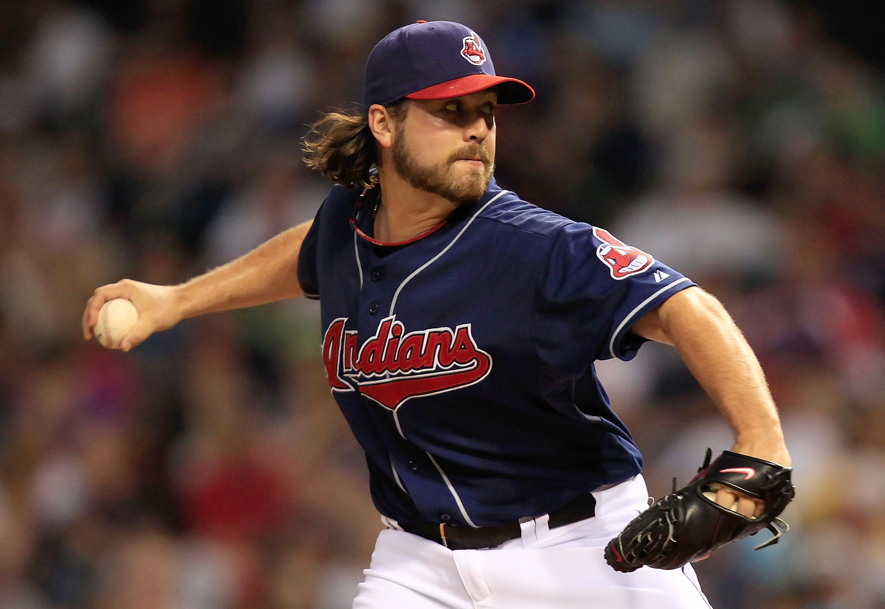 CLEVELAND - MAY 25:  Chris Perez #54 of the Cleveland Indians pitches against the Chicago White Sox during the game on May 25, 2010 at Progressive Field in Cleveland, Ohio.  (Photo by Jared Wickerham/Getty Images)