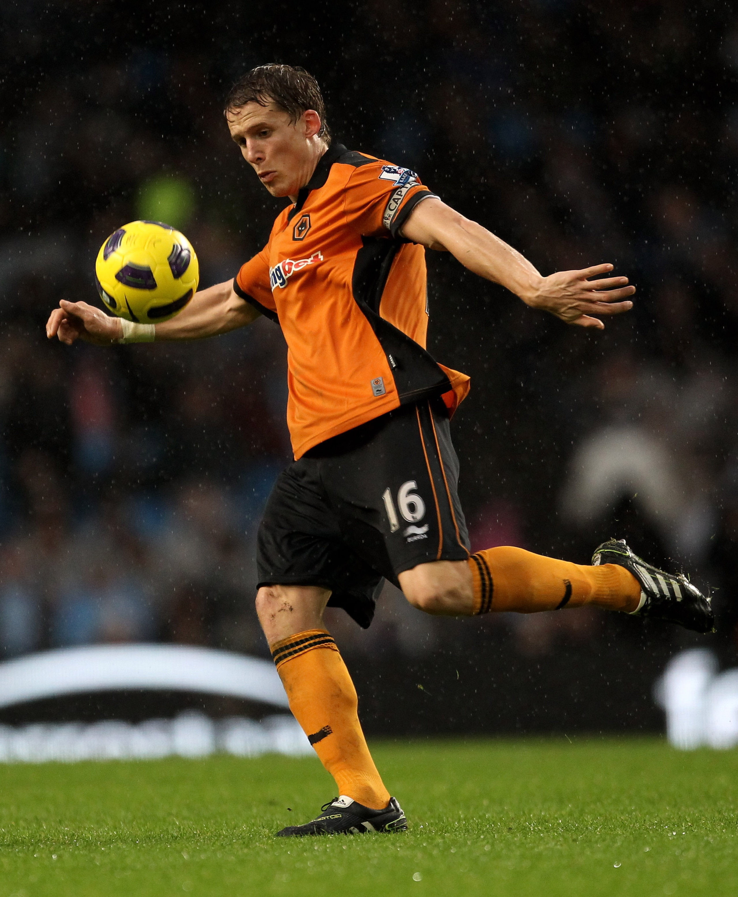MANCHESTER, ENGLAND - JANUARY 15:   Christophe Berra of Wolverhampton Wanderers in action during the Barclays Premier League match between Manchester City and Wolverhampton Wanderers at the City of Manchester Stadium on January 15, 2011 in Manchester, Eng