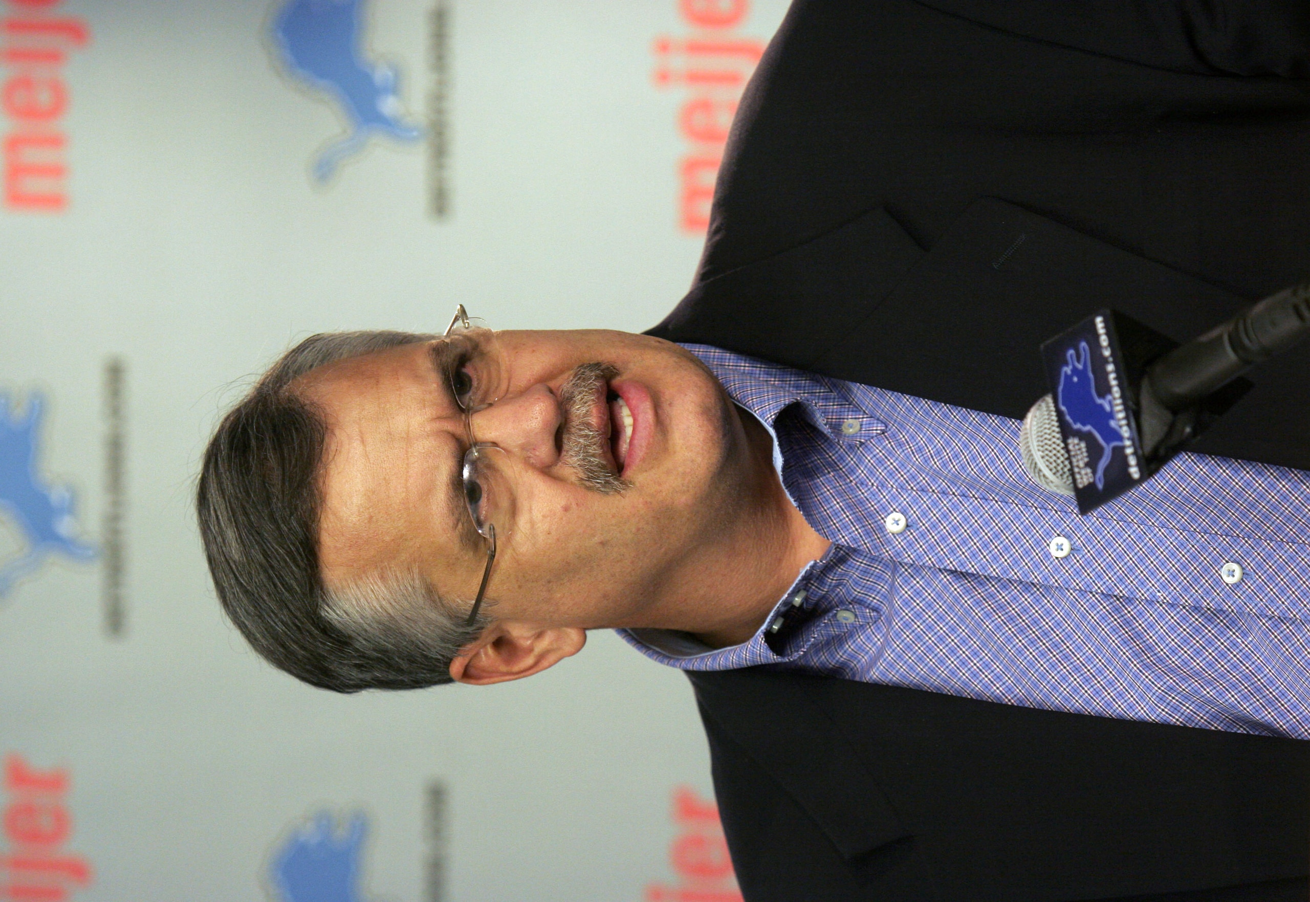 ALLEN PARK, MI - NOVEMBER 28:  President and CEO, Matt Millen of the Detroit Lions, speaks to the media during a press conference announcing head coach Steve Mariucci was let go and replaced on an interim basis by defensive coordinator, Dick Jauron on Nov