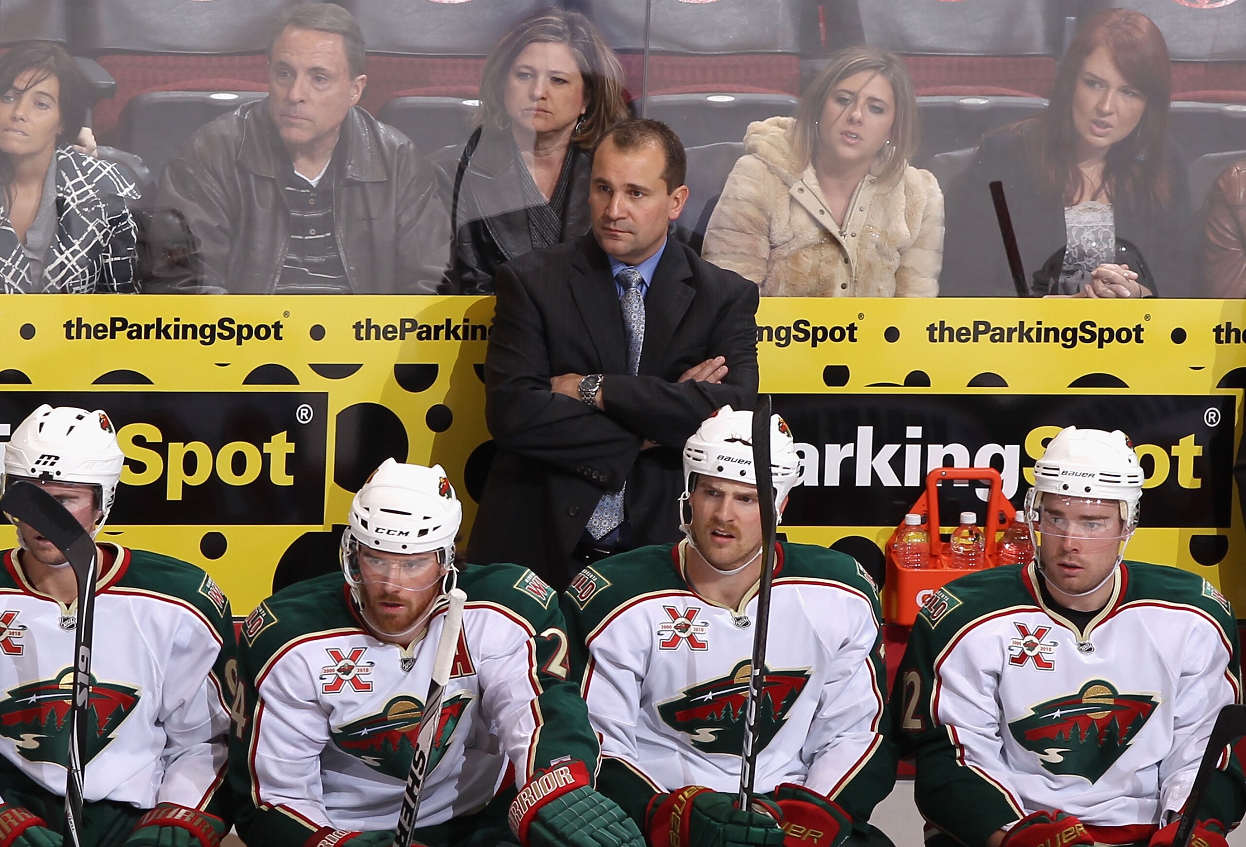 GLENDALE, AZ - DECEMBER 09:  Head coach Todd Richards of the Minnesota Wild during the NHL game against the Phoenix Coyotes at Jobing.com Arena on December 9, 2010 in Glendale, Arizona.  The Wild defeated the Coyotes 3-2.  (Photo by Christian Petersen/Get