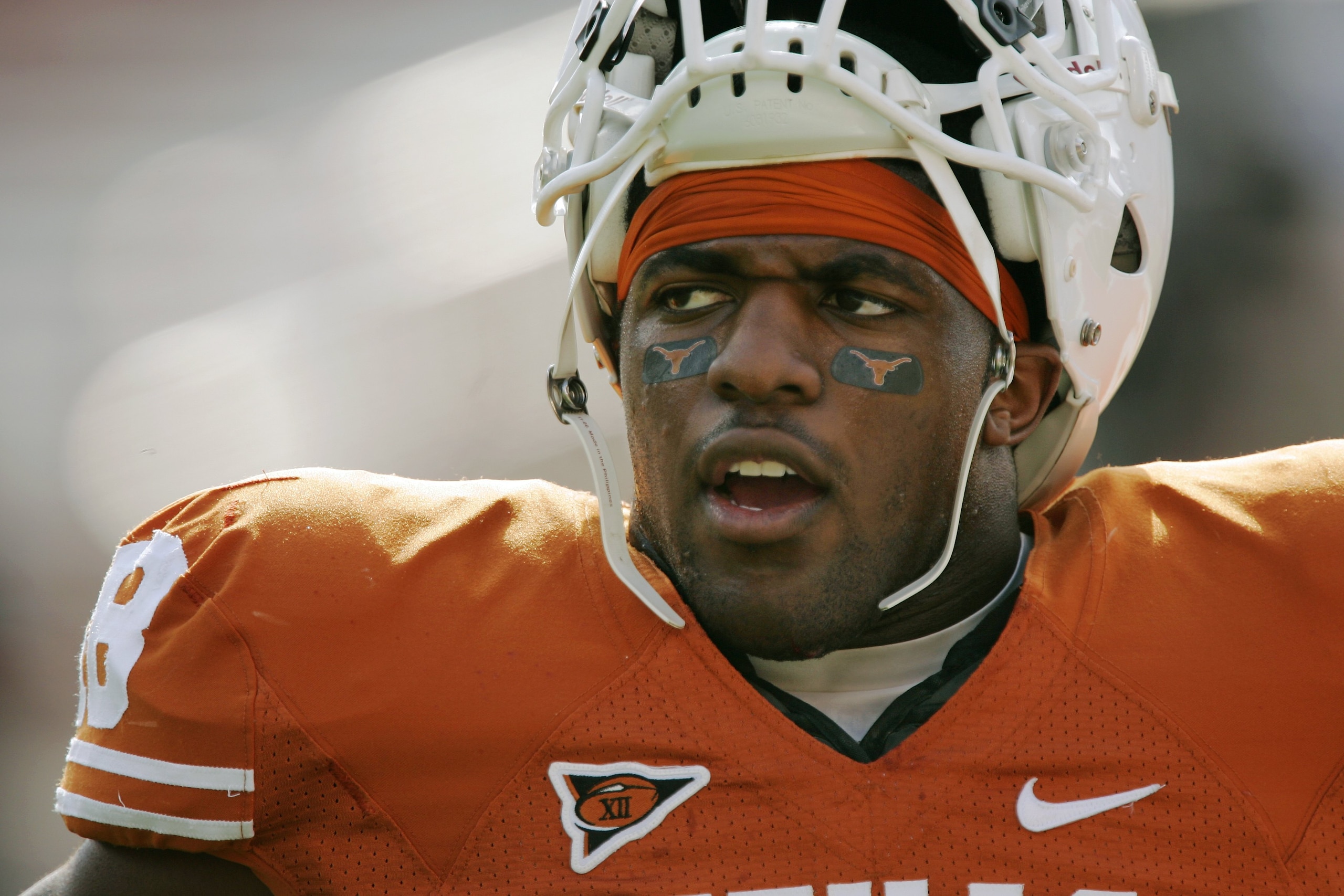 AUSTIN, TX - NOVEMBER 07: Linebacker Emmanuel Acho #18 of the Texas Longhorns prepares for a game against the UCF Knights on November 7, 2009 at Darrell K Royal - Texas Memorial Stadium in Austin, Texas. Texas won 35-3. (Photo by Brian Bahr/Getty Image AUSTIN, TX - NOVEMBER 07: Linebacker Emmanuel Acho #18 of the Texas Longhorns prepares for a game against the UCF Knights on November 7, 2009 at Darrell K Royal - Texas Memorial Stadium in Austin, Texas. Texas won 35-3. (Photo by Brian Bahr/Getty Image