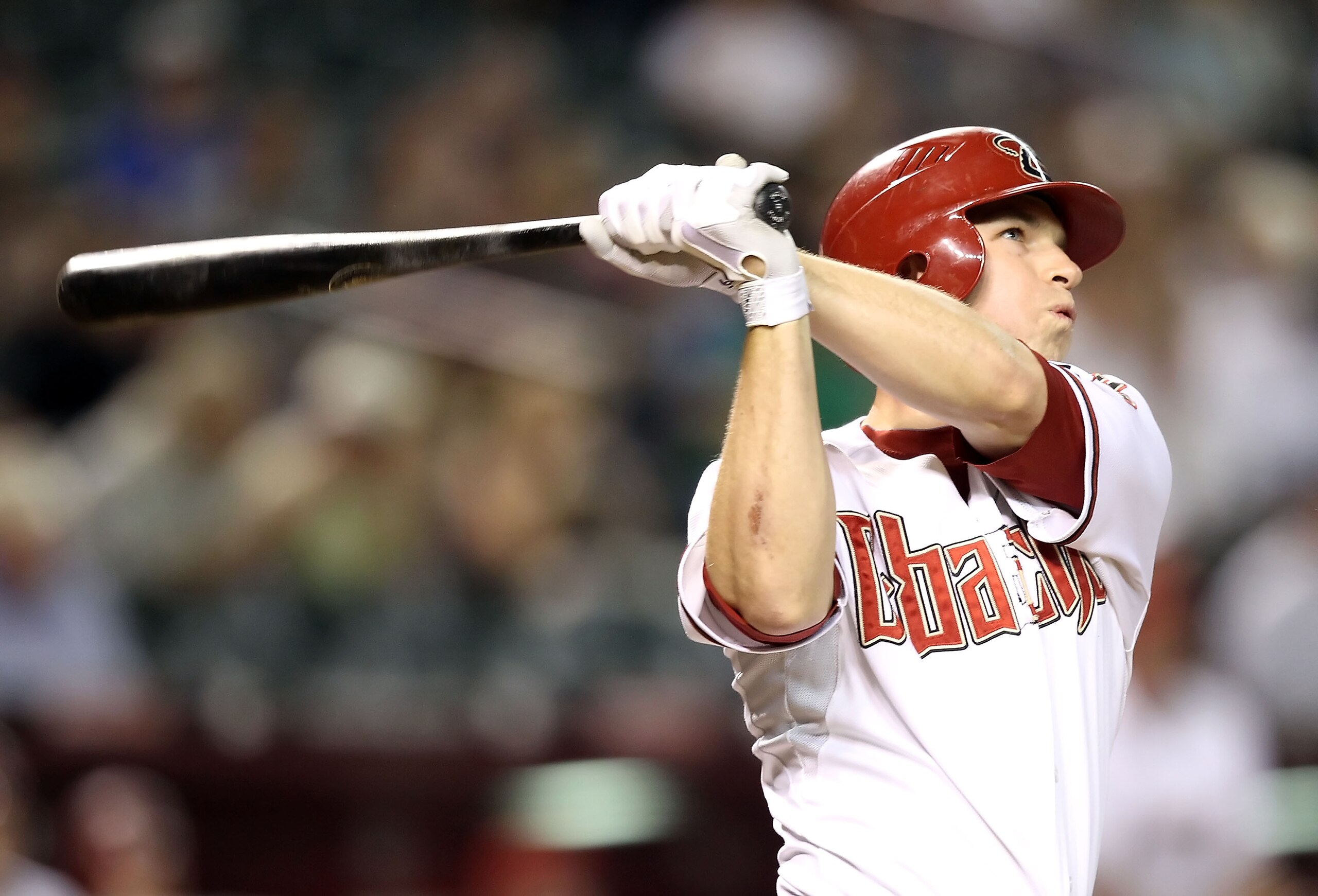 PHOENIX - AUGUST 30:  Stephen Drew #6 of the Arizona Diamondbacks bats against the San Diego Padres during the Major League Baseball game at Chase Field on August 30, 2010 in Phoenix, Arizona.  (Photo by Christian Petersen/Getty Images)