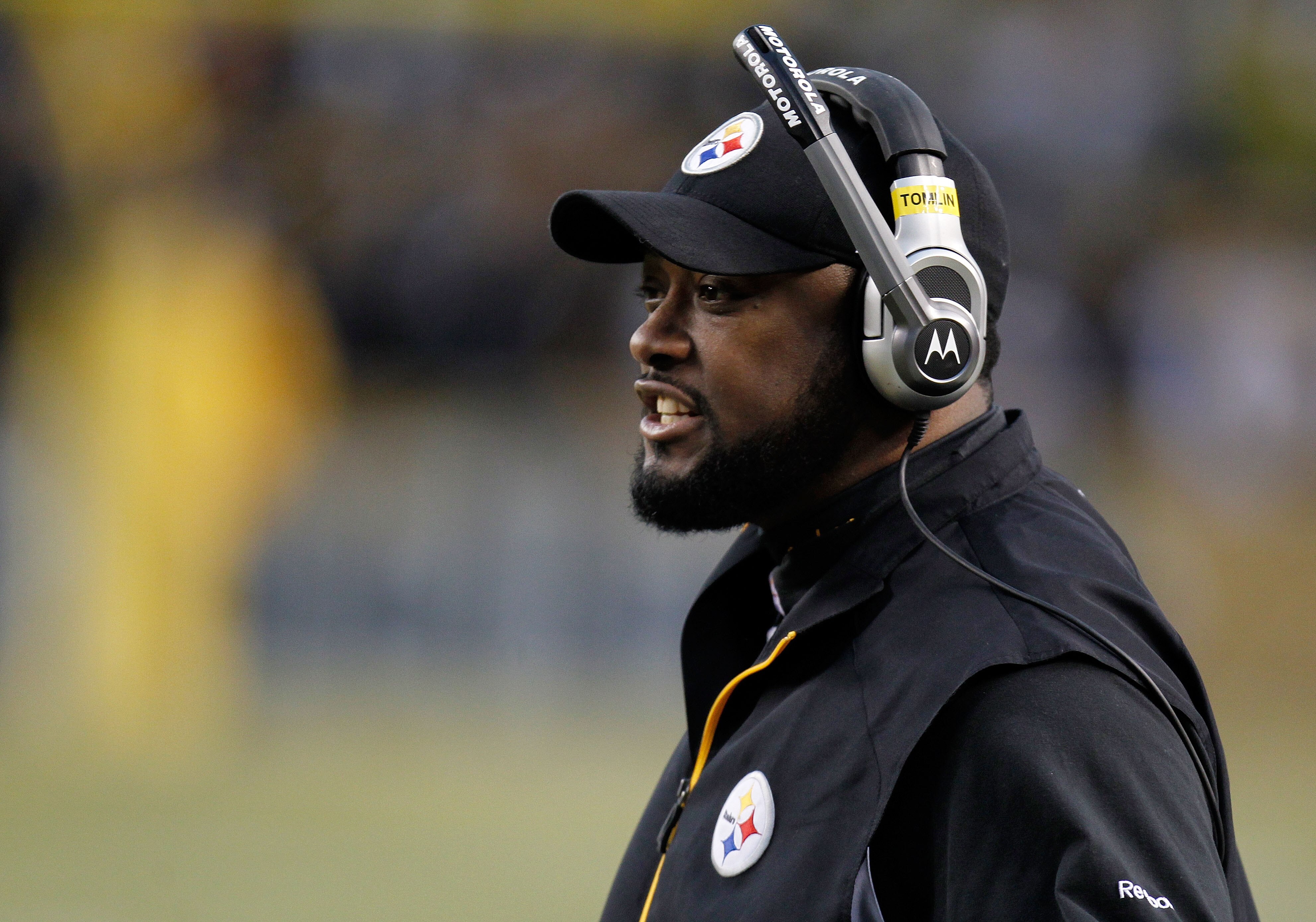PITTSBURGH, PA - JANUARY 15:  Head coach Mike Tomlin of the Pittsburgh Steelers looks on against the Baltimore Ravens during the AFC Divisional Playoff Game at Heinz Field on January 15, 2011 in Pittsburgh, Pennsylvania.  (Photo by Gregory Shamus/Getty Im