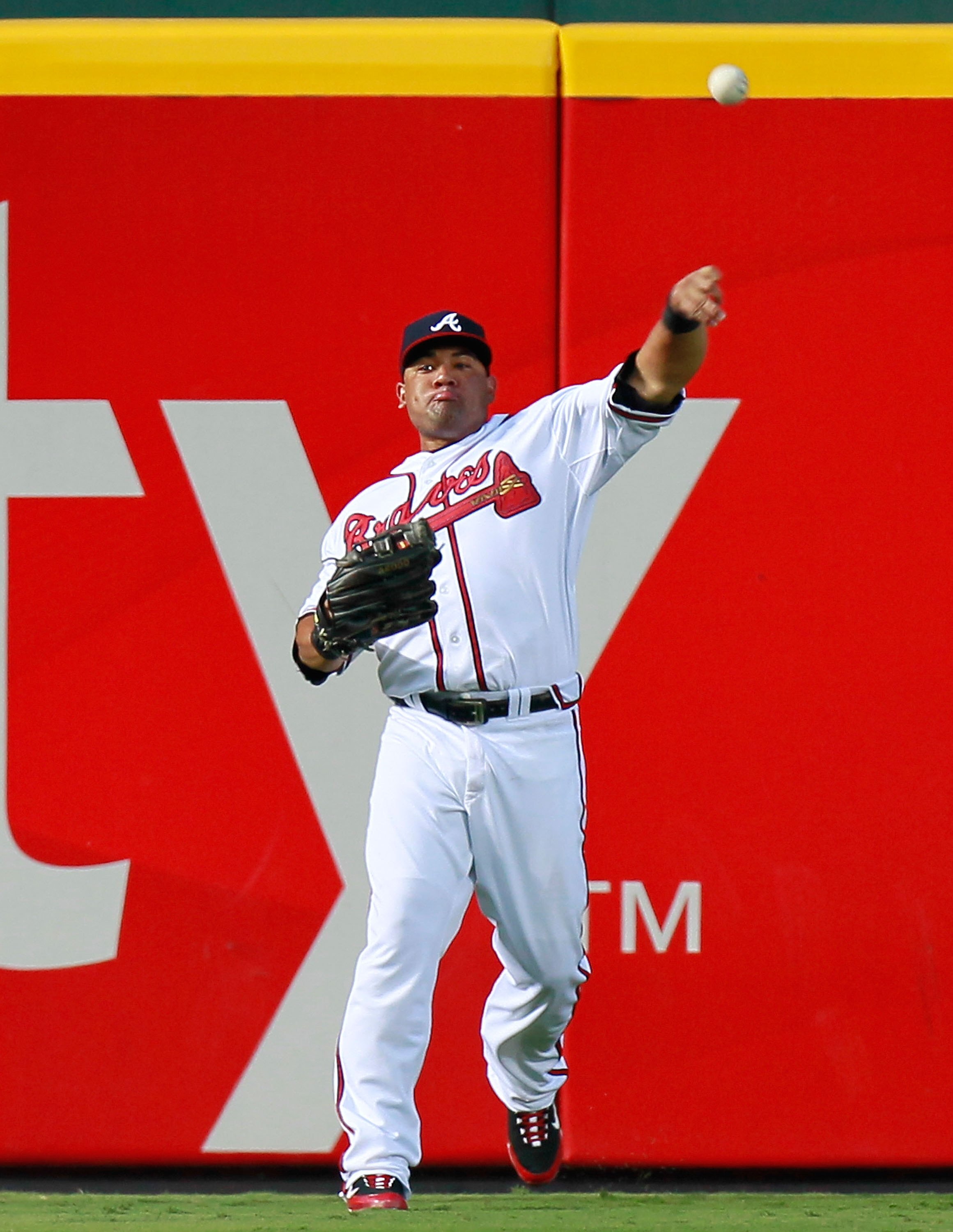 ATLANTA - AUGUST 31:  Melky Cabrera #53 of the Atlanta Braves against the New York Mets at Turner Field on August 31, 2010 in Atlanta, Georgia.  (Photo by Kevin C. Cox/Getty Images)