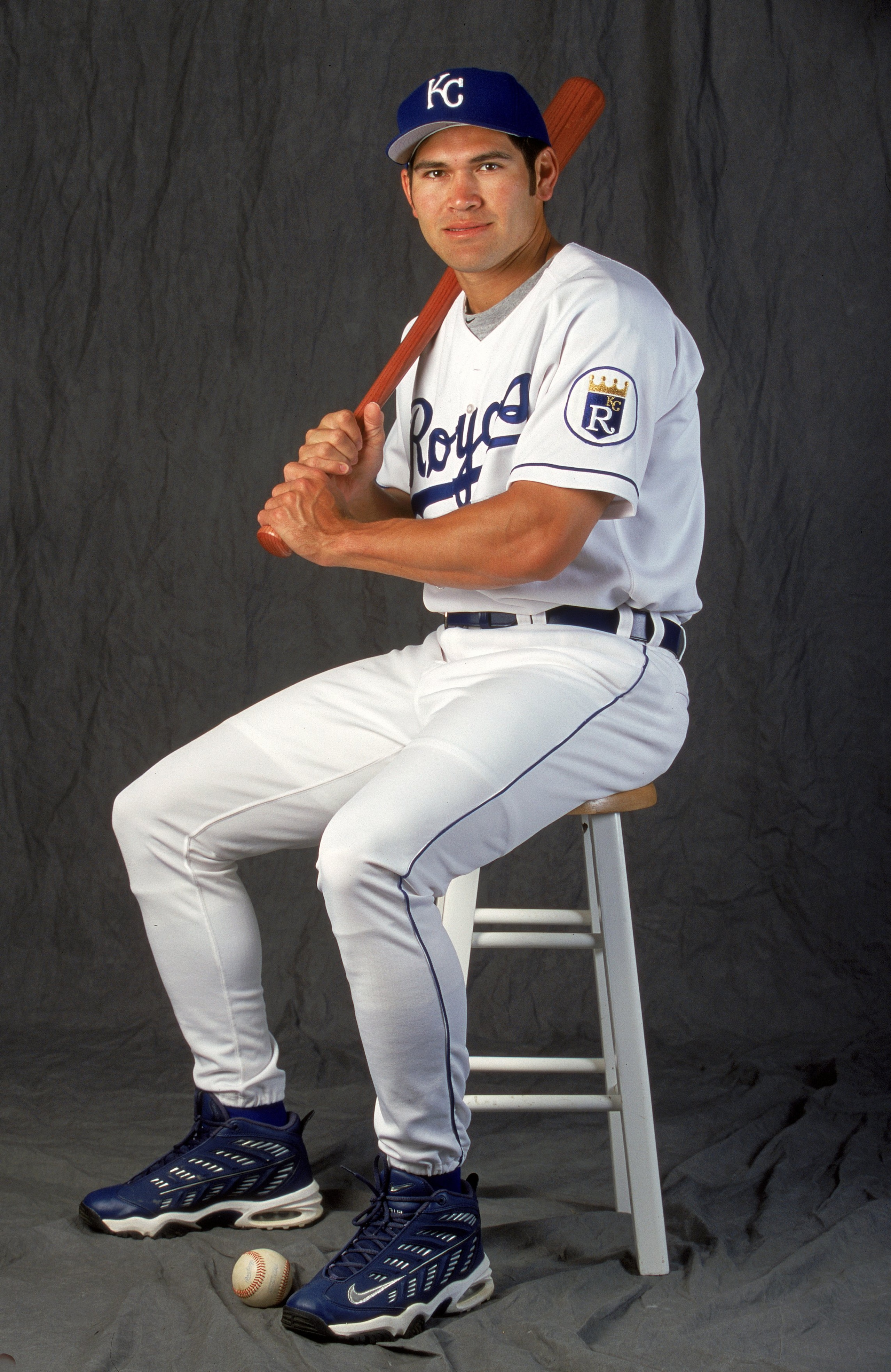 2 Mar 2000: Outfielder Johnny Damon #18 of the Kansas City Royals poses for a studio portrait during Spring Training Photo Day in Davenport , Florida. 2 Mar 2000: Outfielder Johnny Damon #18 of the Kansas City Royals poses for a studio portrait during Spring Training Photo Day in Davenport , Florida.