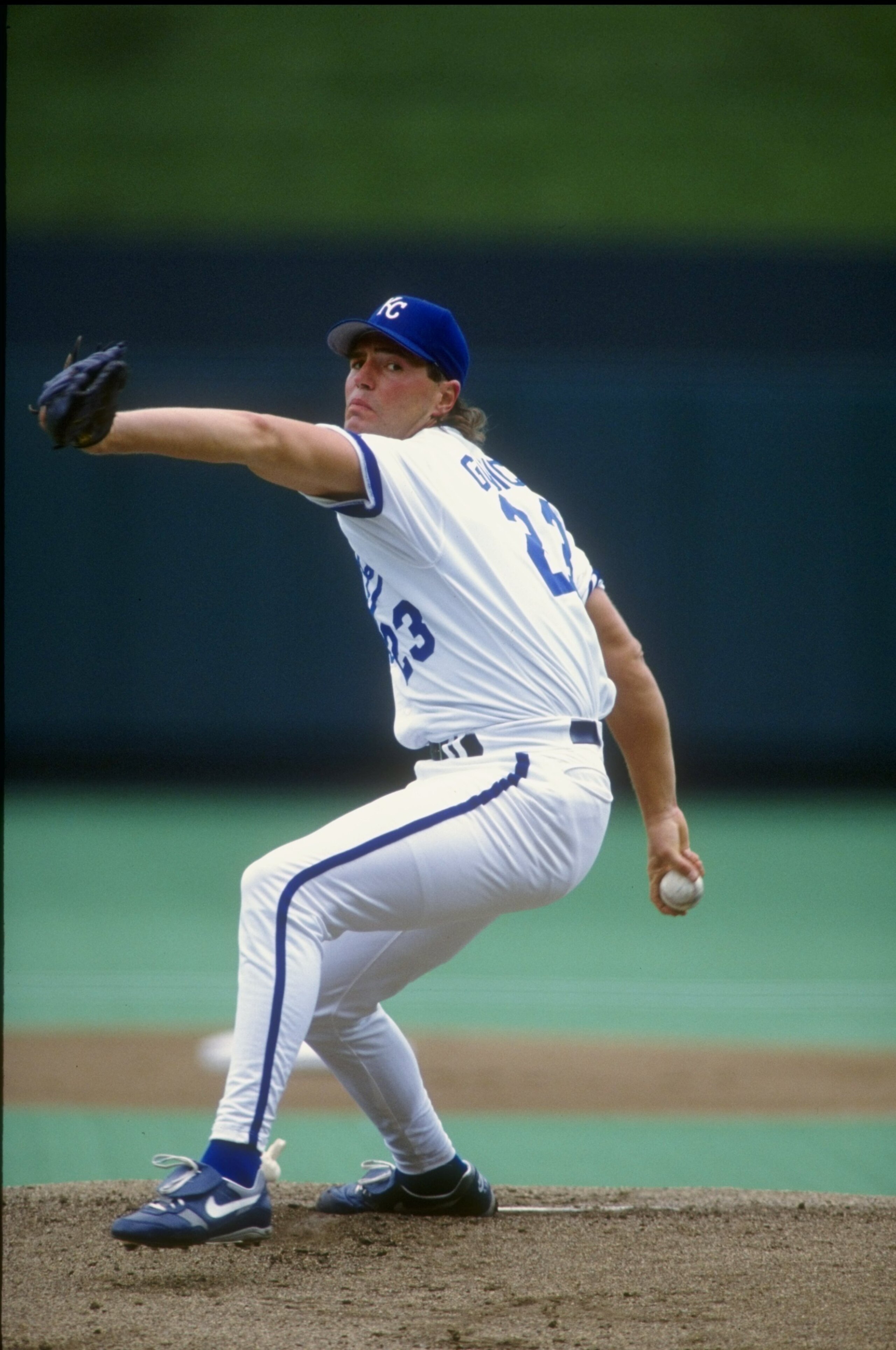 17 May 1992: Pitcher Mark Gubicza #23 of the Kansas City Royals prepares to throw a pitch during a game against the Detroit Tigers. Mandatory Credit: Earl Richardson /Allsport 17 May 1992: Pitcher Mark Gubicza #23 of the Kansas City Royals prepares to throw a pitch during a game against the Detroit Tigers. Mandatory Credit: Earl Richardson /Allsport