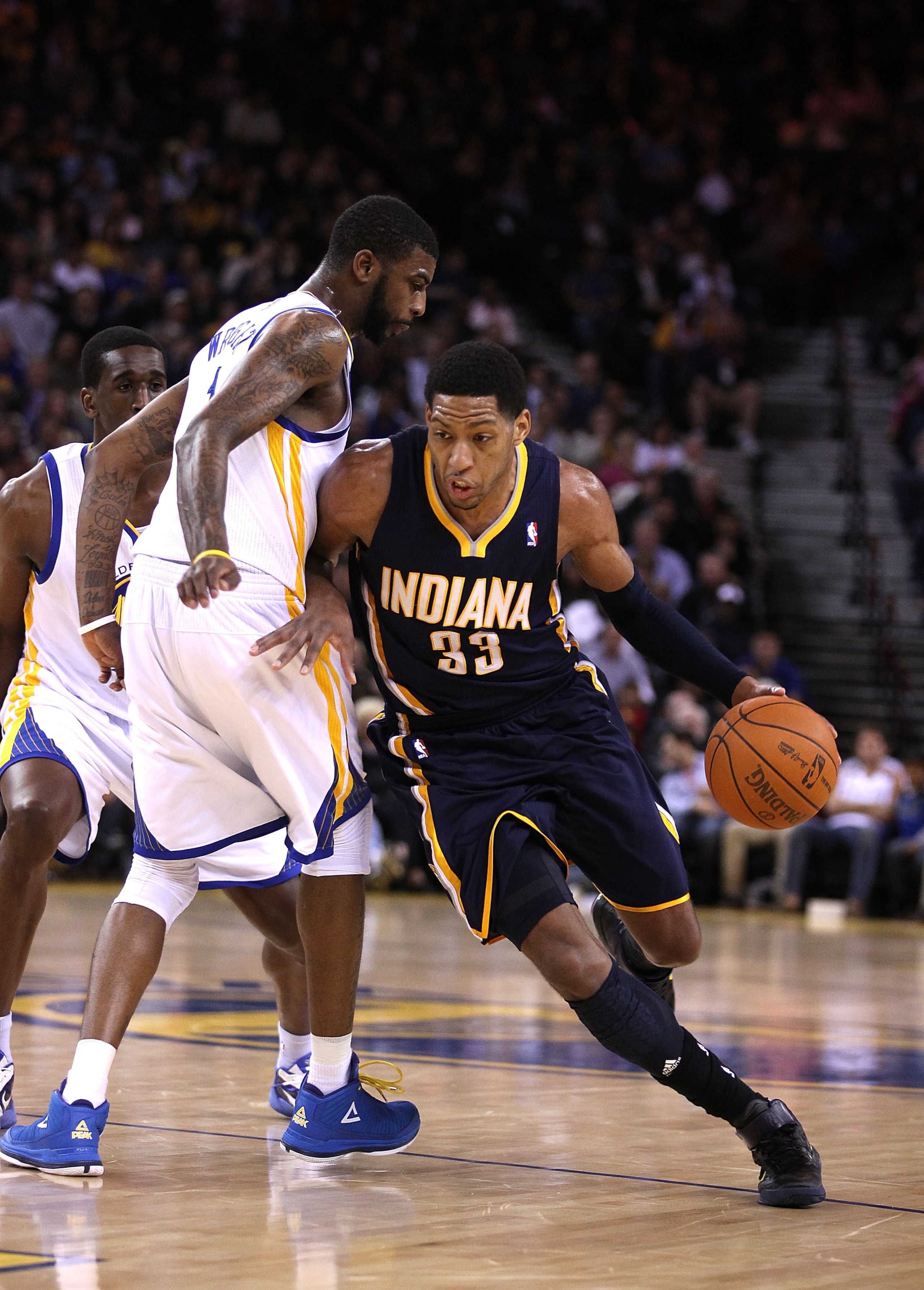 OAKLAND, CA - JANUARY 19: Danny Granger #33 of the Indiana Pacers in action against the Golden State Warriors at Oracle Arena on January 19, 2011 in Oakland, California. NOTE TO USER: User expressly acknowledges and agrees that, by downloading and or us OAKLAND, CA - JANUARY 19: Danny Granger #33 of the Indiana Pacers in action against the Golden State Warriors at Oracle Arena on January 19, 2011 in Oakland, California. NOTE TO USER: User expressly acknowledges and agrees that, by downloading and or us