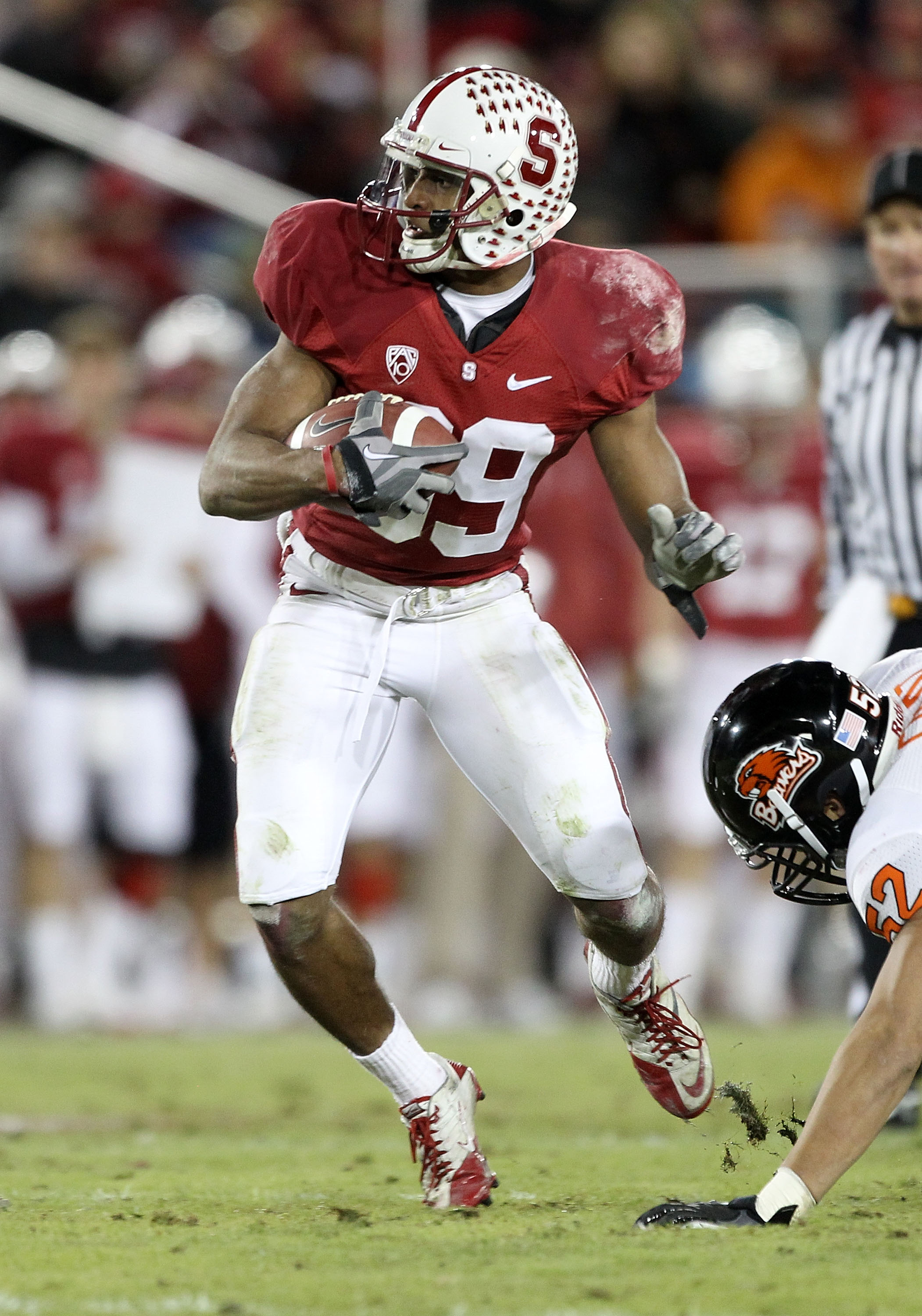 PALO ALTO, CA - NOVEMBER 27: Doug Baldwin #89 of the Stanford Cardinal in action against the Oregon State Beavers at Stanford Stadium on November 27, 2010 in Palo Alto, California. (Photo by Ezra Shaw/Getty Images)