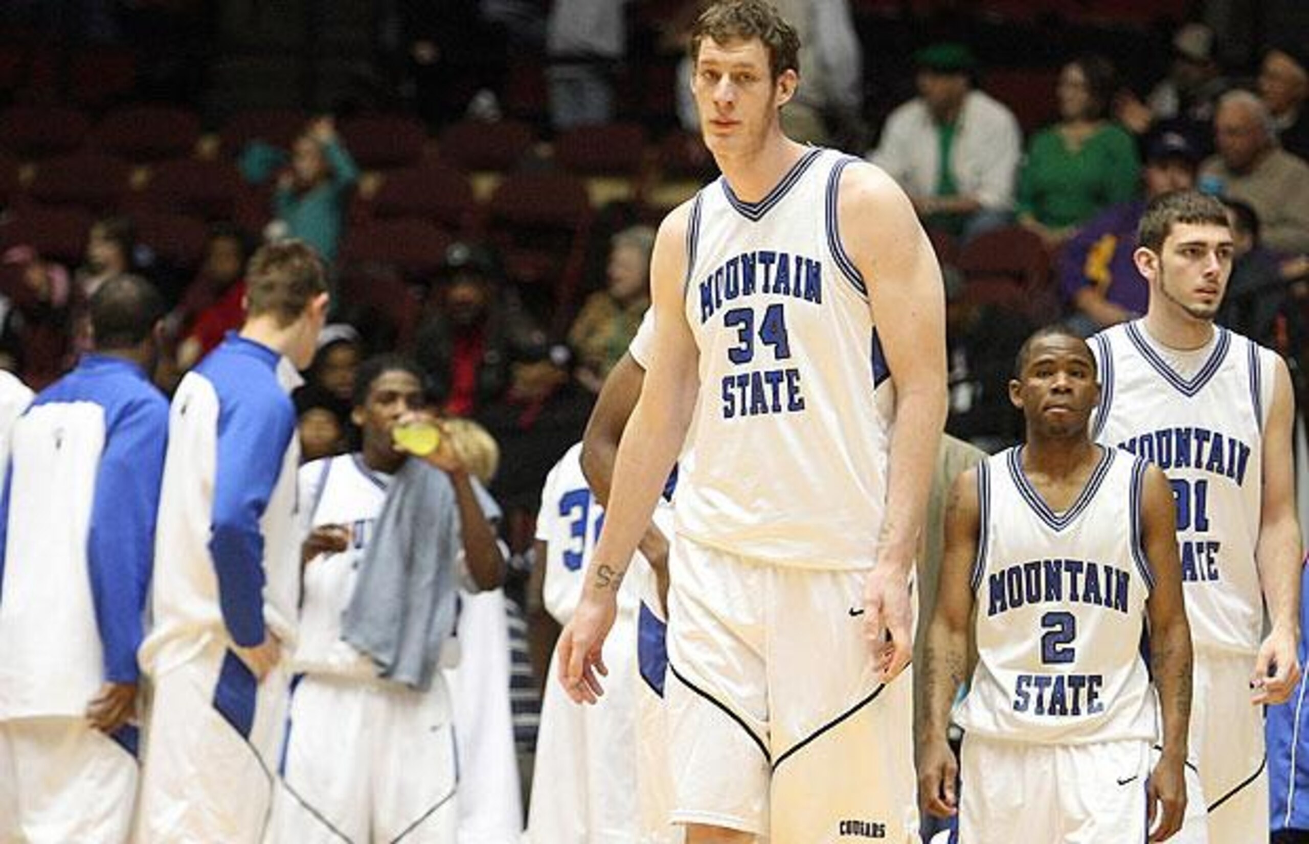 Mountain State's 7' 8" junior Paul Sturgess