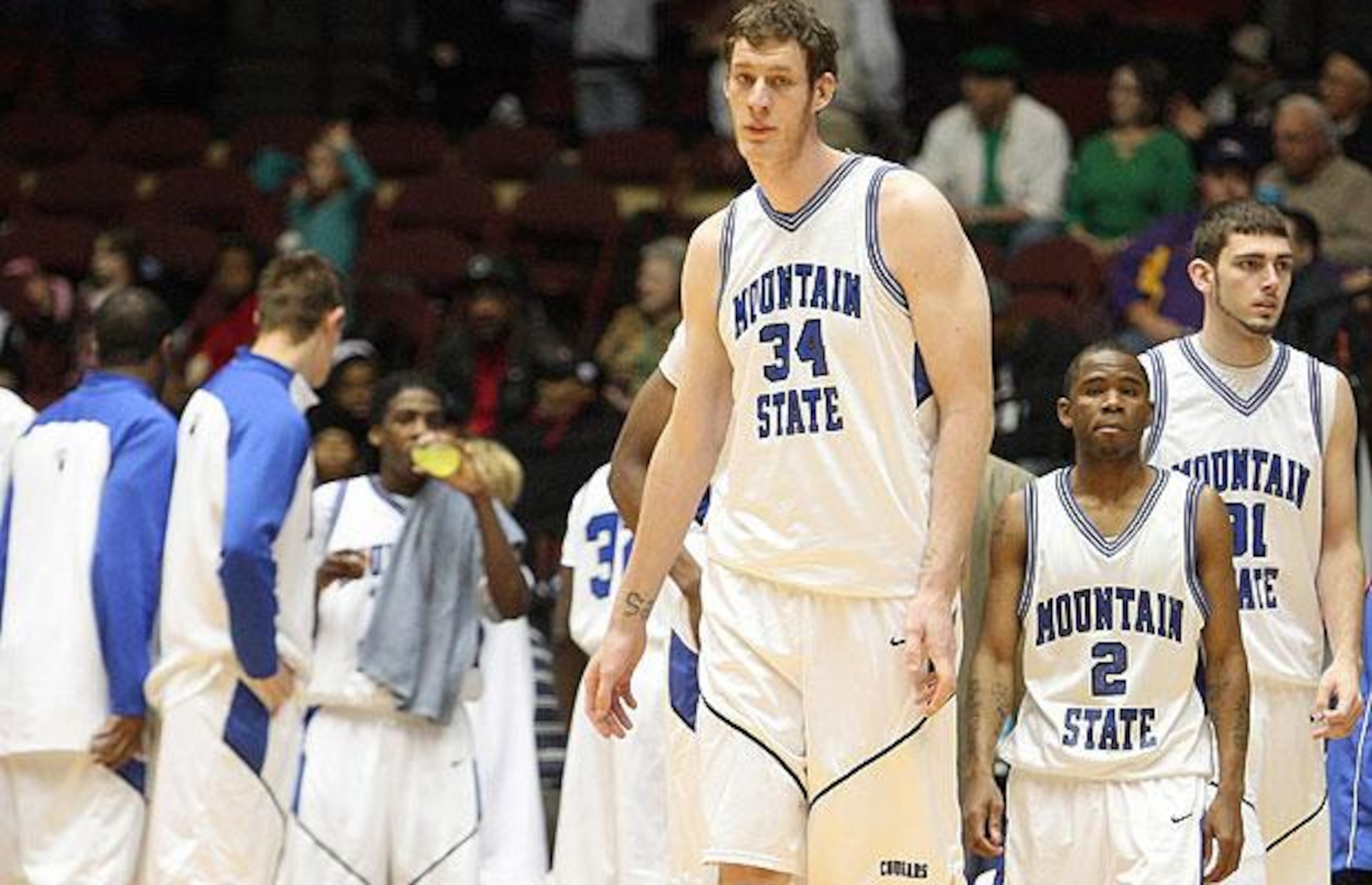 Mountain State's 7' 8" junior Paul Sturgess Mountain State's 7' 8" junior Paul Sturgess