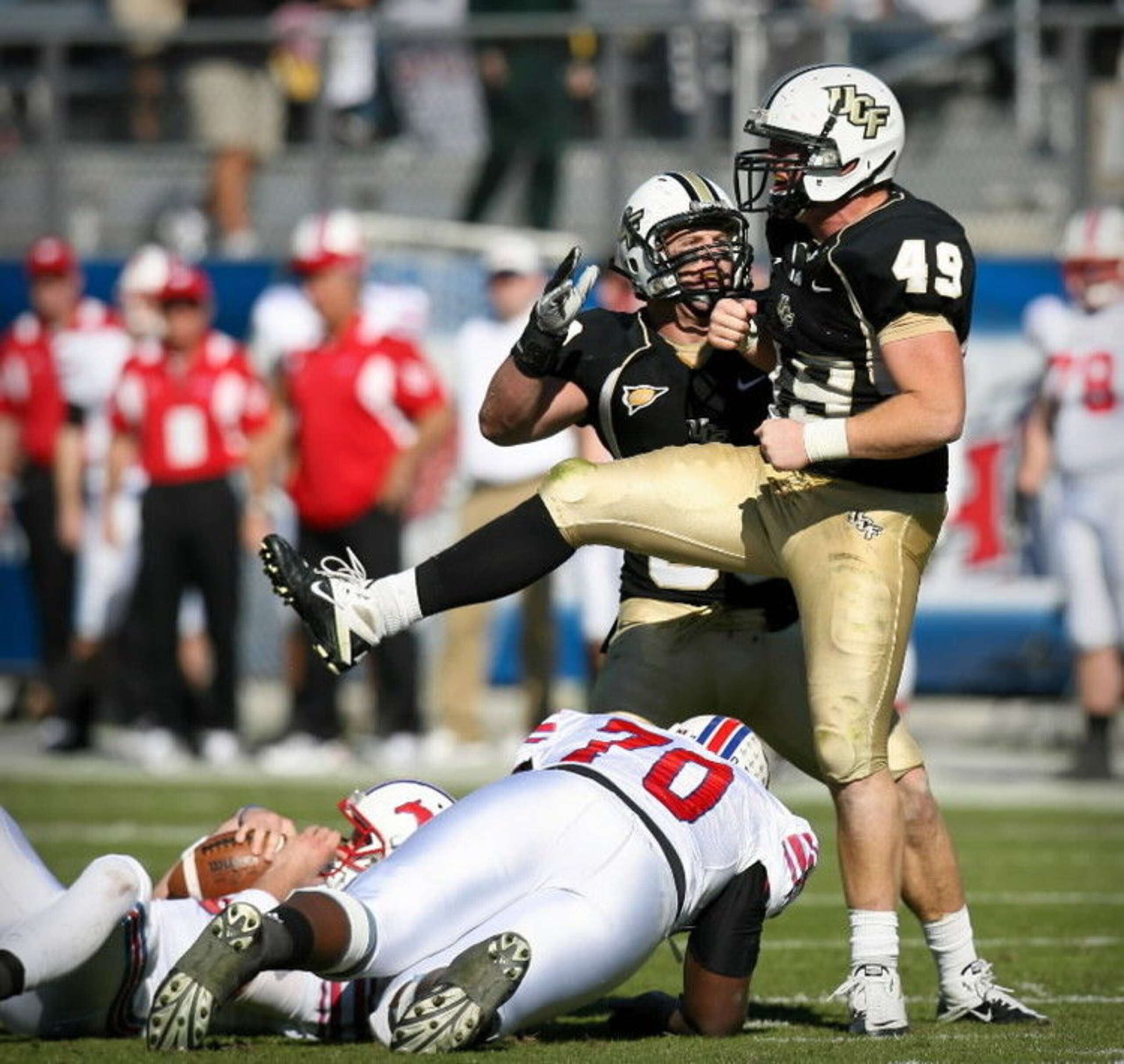 Knights DE Bruce Miller will look to again unload on his opponents in 2011 Knights DE Bruce Miller will look to again unload on his opponents in 2011