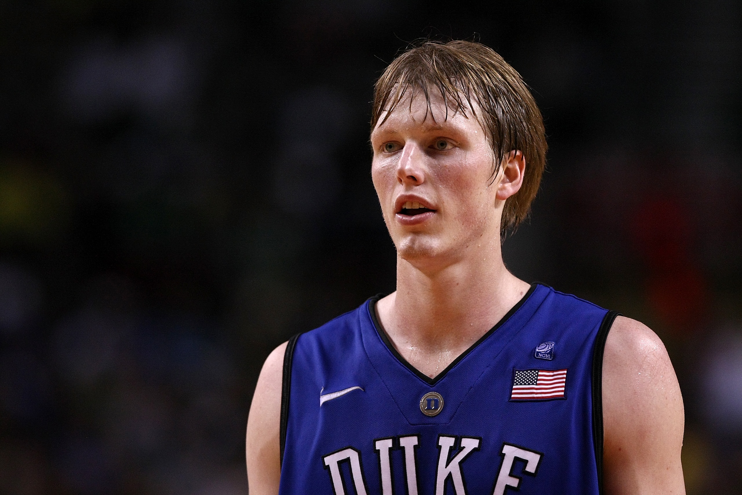 PORTLAND, OR - NOVEMBER 27:  Kyle Singler #12 of the Duke Blue Devils walks on the court against the Oregon Ducks on November 27, 2010 at the Rose Garden in Portland, Oregon.  (Photo by Jonathan Ferrey/Getty Images)
