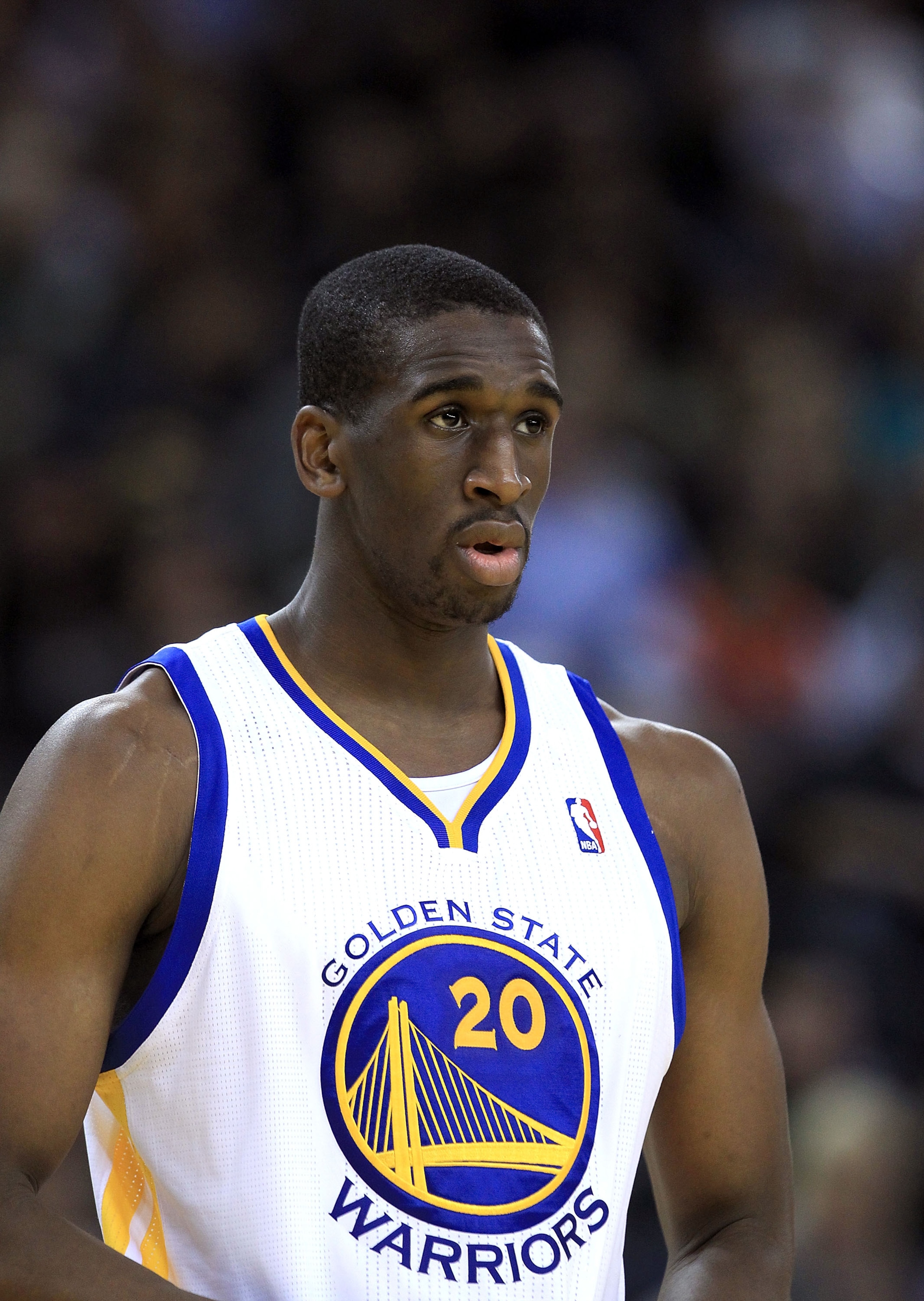 OAKLAND, CA - DECEMBER 20:  Ekpe Udoh #29 of the Golden State Warriors in action against the Houston Rockets at Oracle Arena on December 20, 2010 in Oakland, California. NOTE TO USER: User expressly acknowledges and agrees that, by downloading and or usin