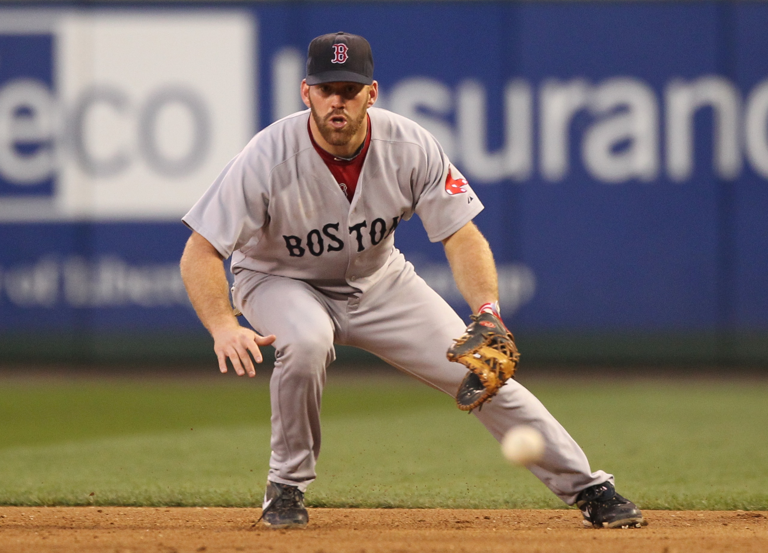 SEATTLE - JULY 23: Kevin Youkilis #20 of the Boston Red Sox fields a ground ball by Milton Bradley of the Seattle Mariners at Safeco Field on July 23, 2010 in Seattle, Washington. (Photo by Otto Greule Jr/Getty Images) SEATTLE - JULY 23: Kevin Youkilis #20 of the Boston Red Sox fields a ground ball by Milton Bradley of the Seattle Mariners at Safeco Field on July 23, 2010 in Seattle, Washington. (Photo by Otto Greule Jr/Getty Images)