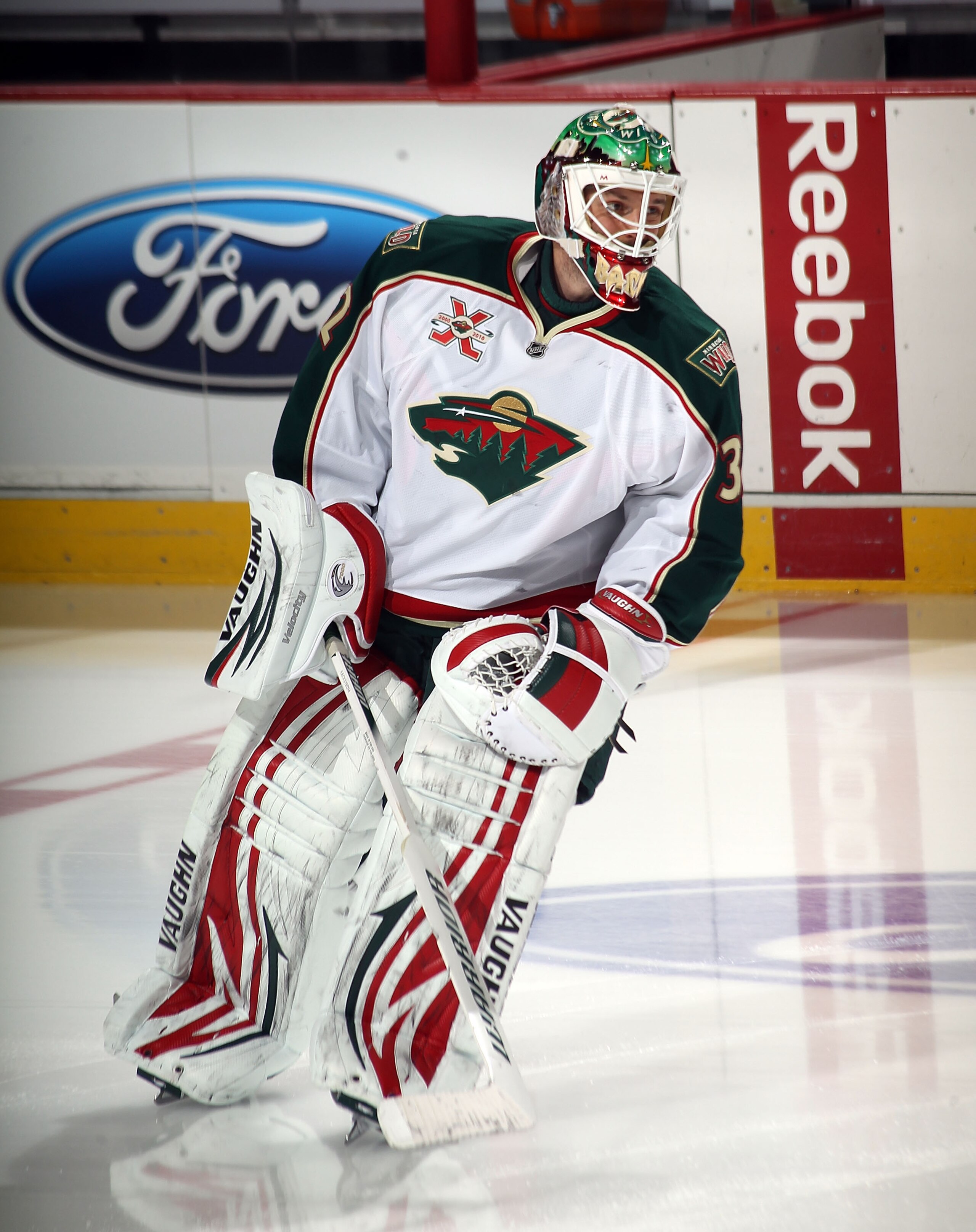 NEWARK, NJ - JANUARY 04:  Niklas Backstrom #32 of the Minnesota Wild skates against the New Jersey Devils at the Prudential Center on January 4, 2011 in Newark, New Jersey. The Wild defeated the Devils 2-1.  (Photo by Bruce Bennett/Getty Images)