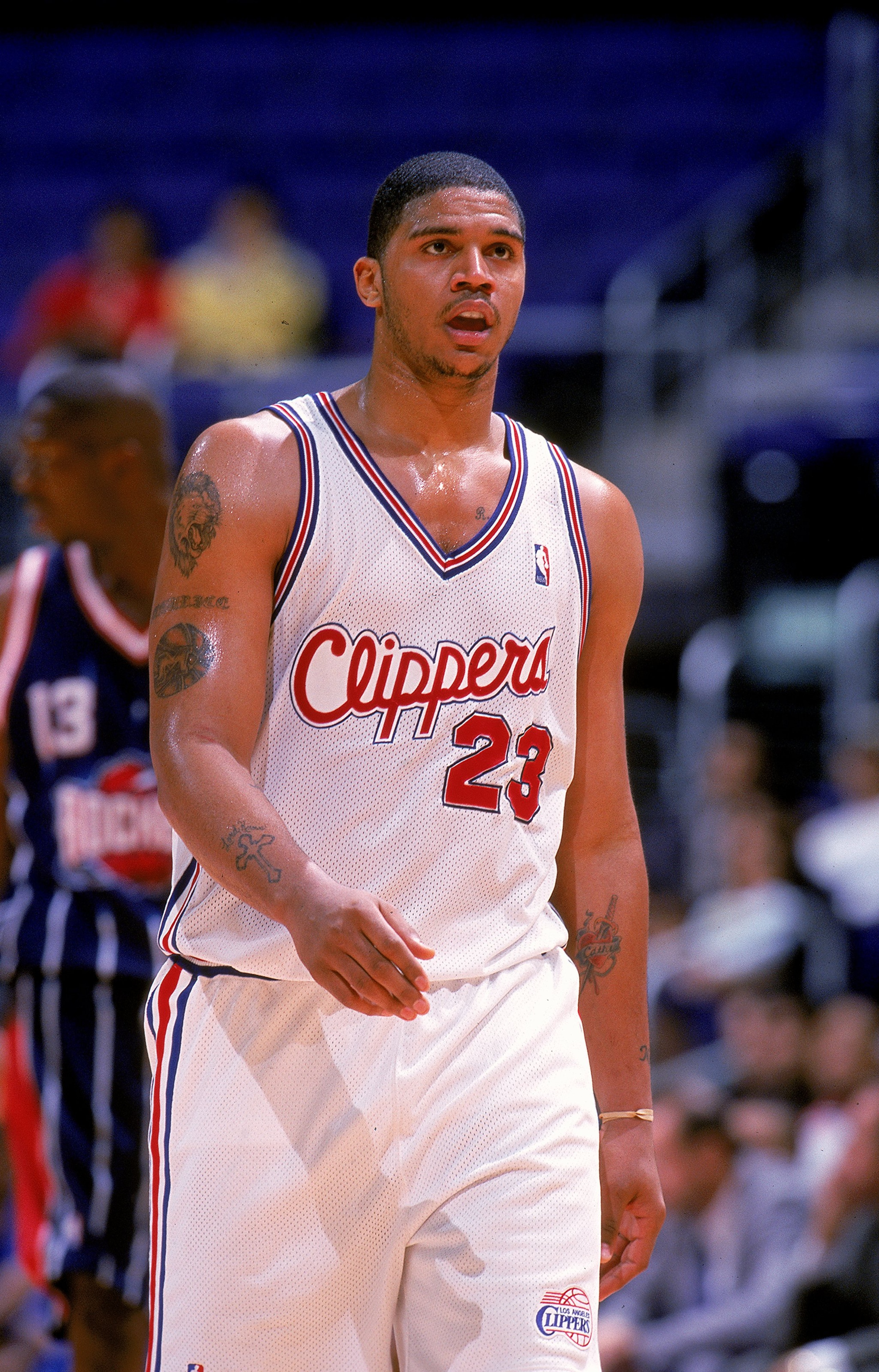 2 Dec 1999: Maurice Taylor #23 of the Los Angeles Clippers walks on the court during a game against the Houston Rockets at the Staples Center in Los Angeles, California. The Rockets defeated the Clippers 109-96.   Mandatory Credit: Tom Hauck  /Allsport