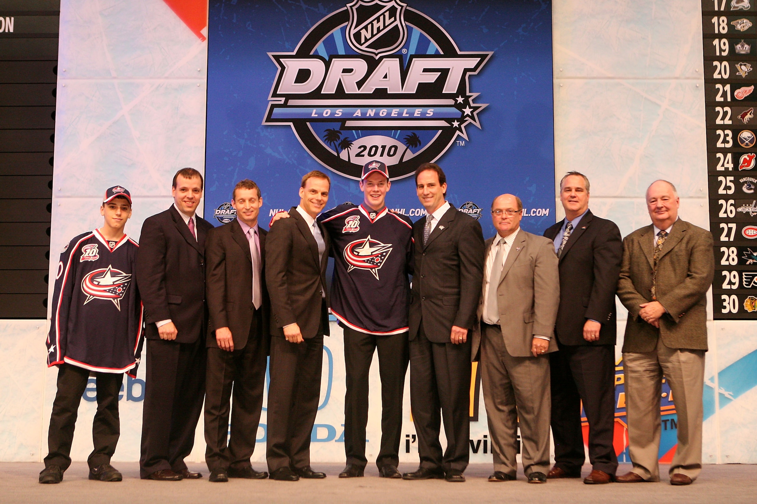 LOS ANGELES, CA - JUNE 25: Ryan Johansen, drafted fourth overall by the Columbus Blue Jackets, poses on stage during the 2010 NHL Entry Draft at Staples Center on June 25, 2010 in Los Angeles, California. (Photo by Bruce Bennett/Getty Images) LOS ANGELES, CA - JUNE 25: Ryan Johansen, drafted fourth overall by the Columbus Blue Jackets, poses on stage during the 2010 NHL Entry Draft at Staples Center on June 25, 2010 in Los Angeles, California. (Photo by Bruce Bennett/Getty Images)