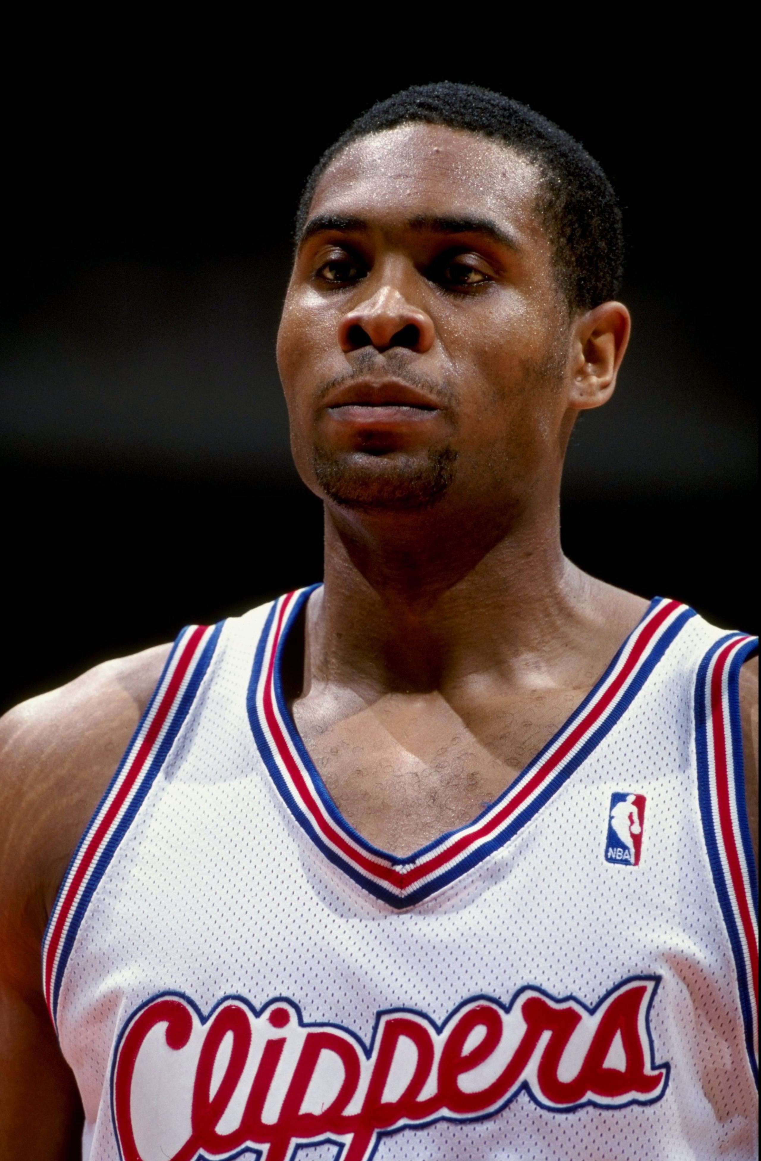 16 Feb 1999: Michael Olowokandi #34 of the Los Angeles Clippers looks on during the game against the Vancouver Grizzles at the Arrowhead Pond in Anaheim, California. The Grizzles defeated the Clippers 93-89. 16 Feb 1999: Michael Olowokandi #34 of the Los Angeles Clippers looks on during the game against the Vancouver Grizzles at the Arrowhead Pond in Anaheim, California. The Grizzles defeated the Clippers 93-89.