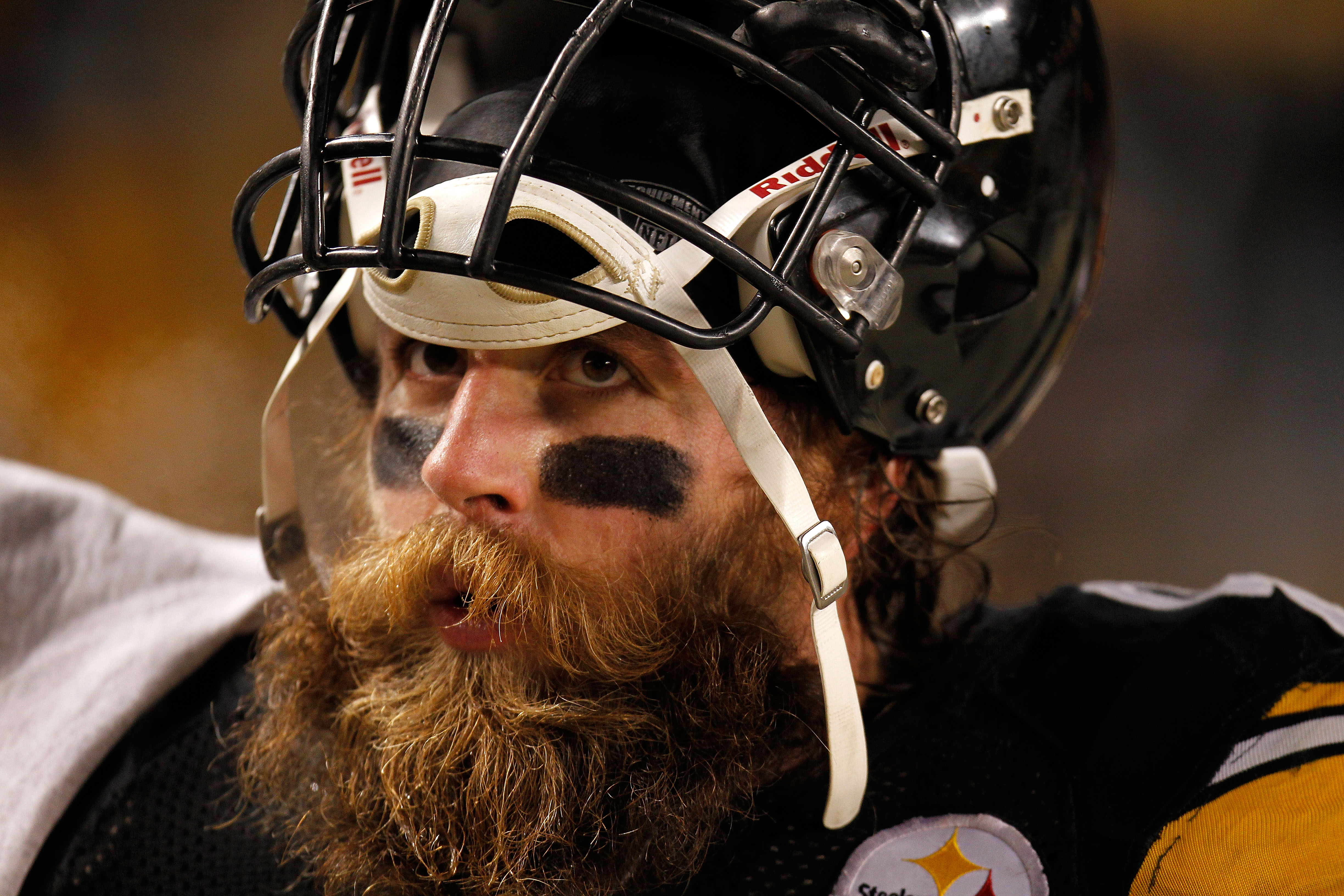 Pittsburgh Steelers Brett Keisel (99) celebrates after sacking San Diego  Chargers Philip Rivers (17) in the fourth quarter of the AFC divisional  playoff game at Heinz Field on January 11, 2009 in