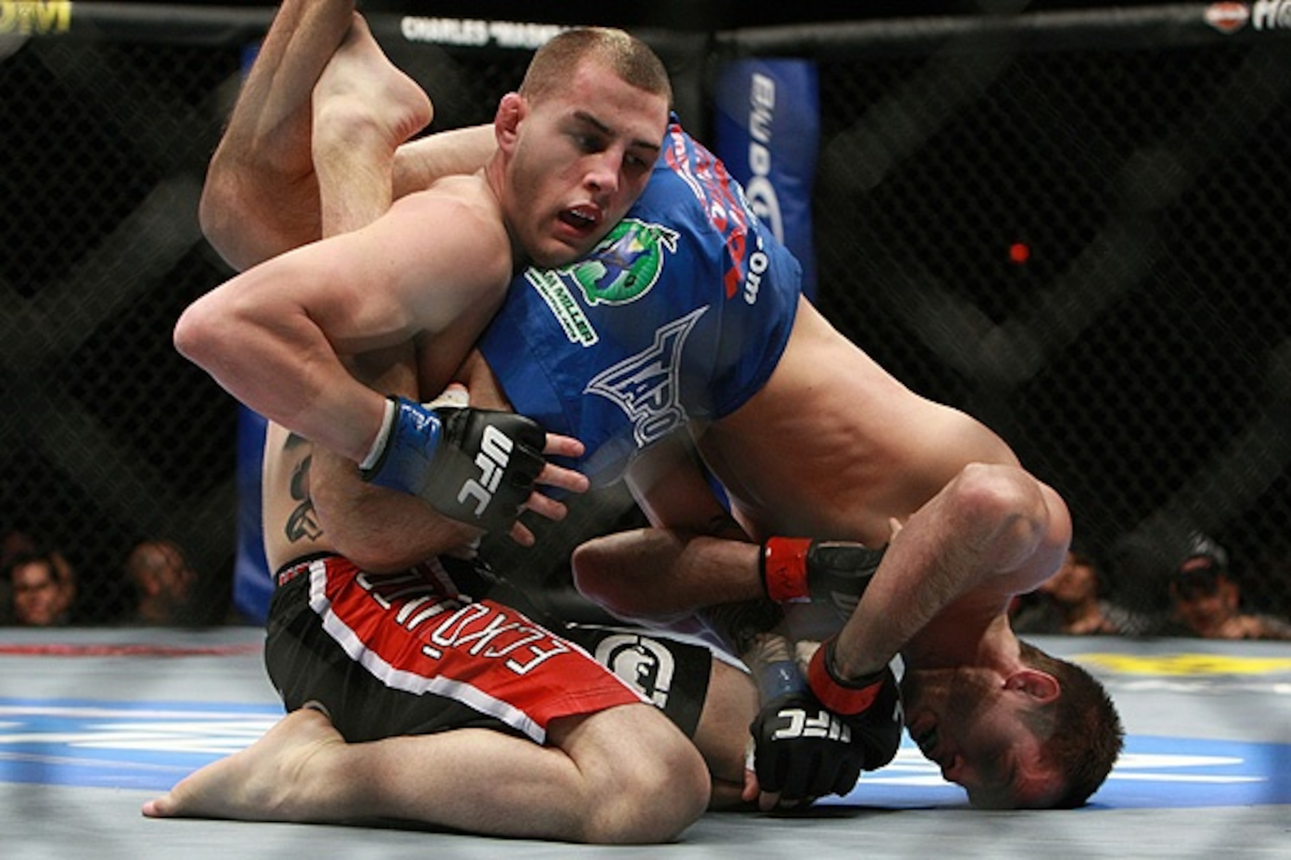 Cole Miller beat Joe Lauzon's Brother Dan at UFC 108