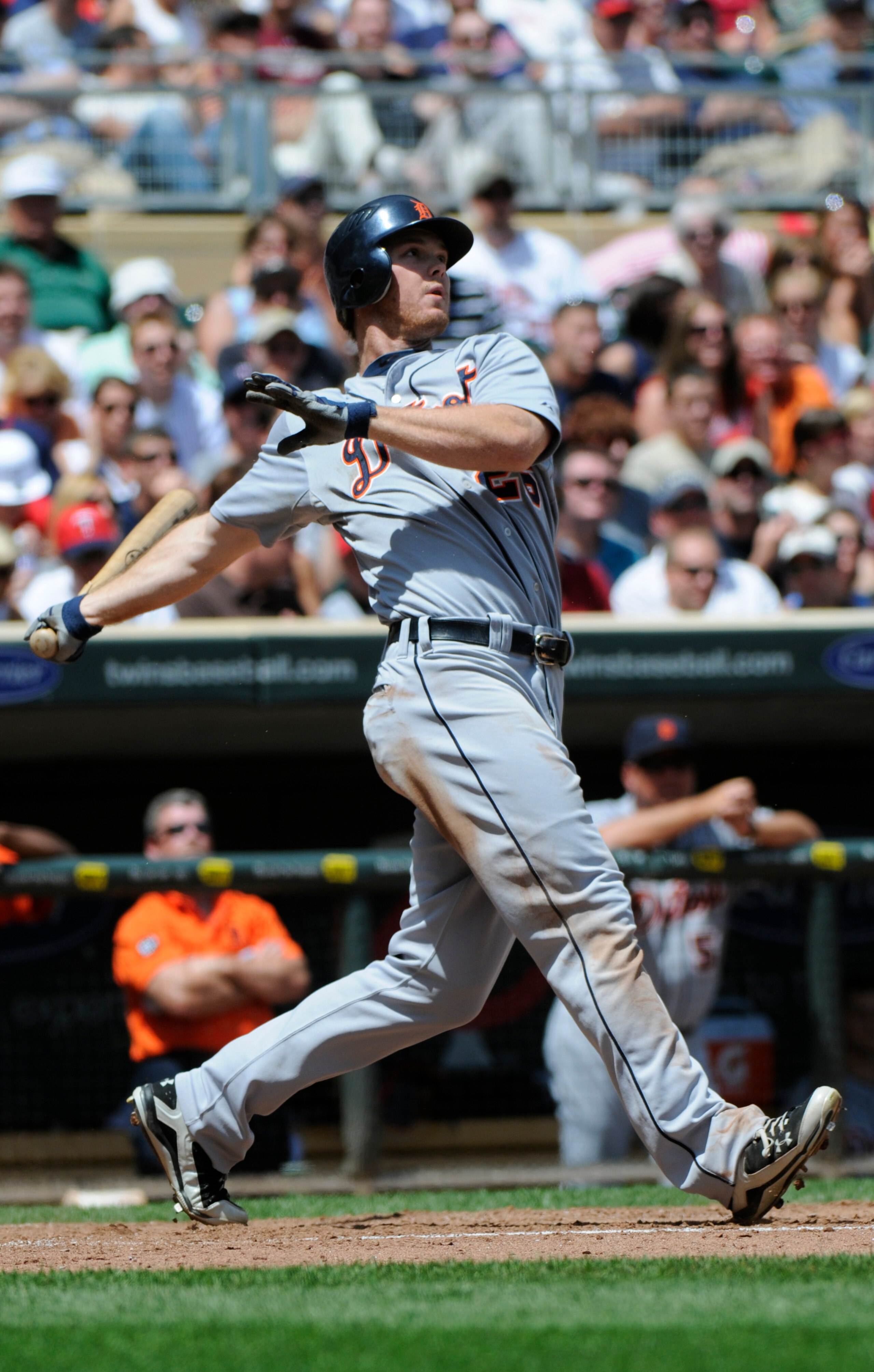 MINNEAPOLIS, MN - JUNE 30: Brennan Boesch #26 of the Detroit Tigers bats in the seventh inning against the Minnesota Twins during their game on June 30, 2010 at Target Field in Minneapolis, Minnesota. Twins won 5-1. (Photo by Hannah Foslien /Getty Images)