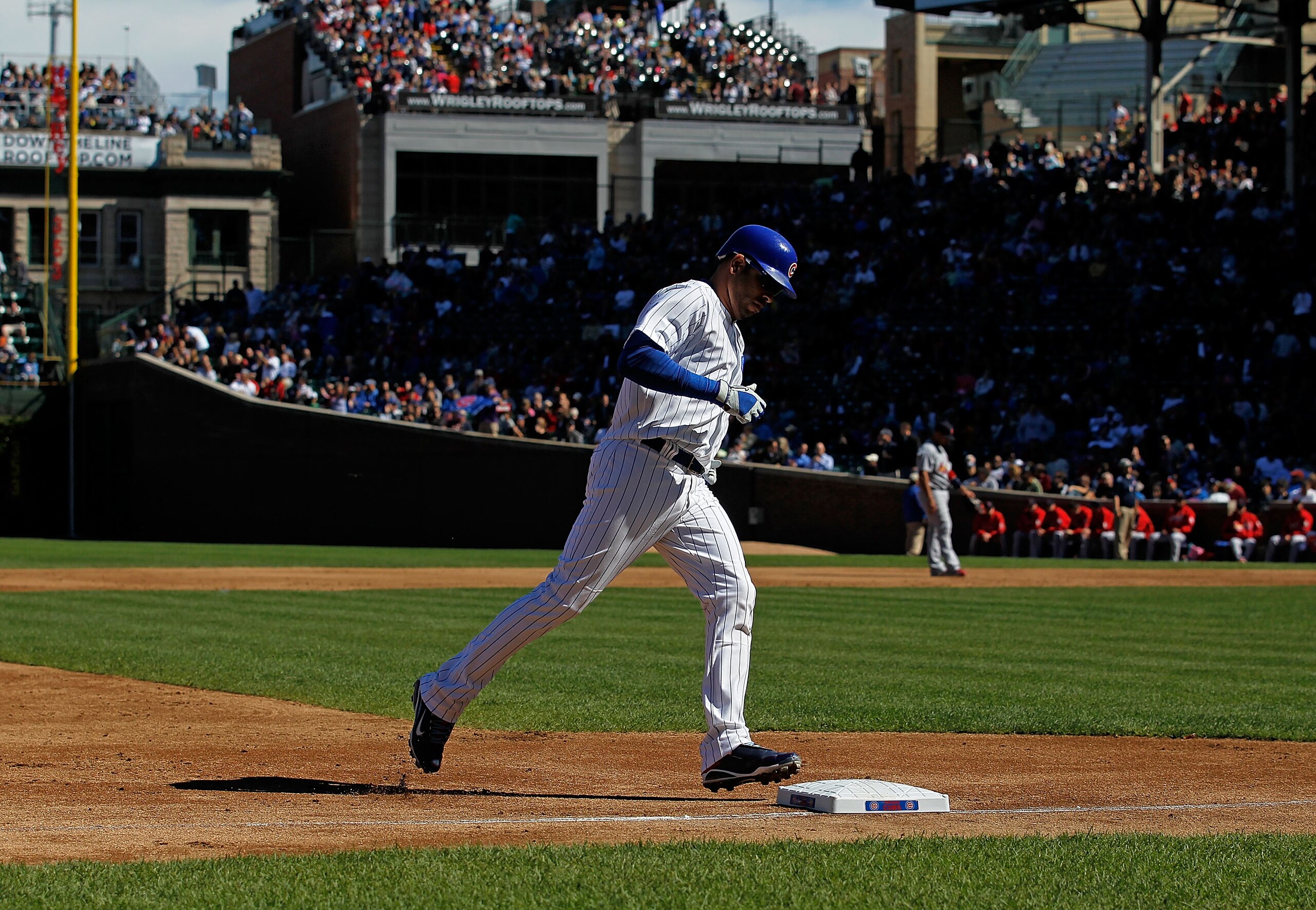 CHICAGO - SEPTEMBER 24: Aramis Ramirez #16 of the Chicago Cubs touches third base after hitting a solo home run in the 2nd inning against the St. Louis Cardinals at Wrigley Field on September 24, 2010 in Chicago, Illinois. (Photo by Jonathan Daniel/Getty CHICAGO - SEPTEMBER 24: Aramis Ramirez #16 of the Chicago Cubs touches third base after hitting a solo home run in the 2nd inning against the St. Louis Cardinals at Wrigley Field on September 24, 2010 in Chicago, Illinois. (Photo by Jonathan Daniel/Getty