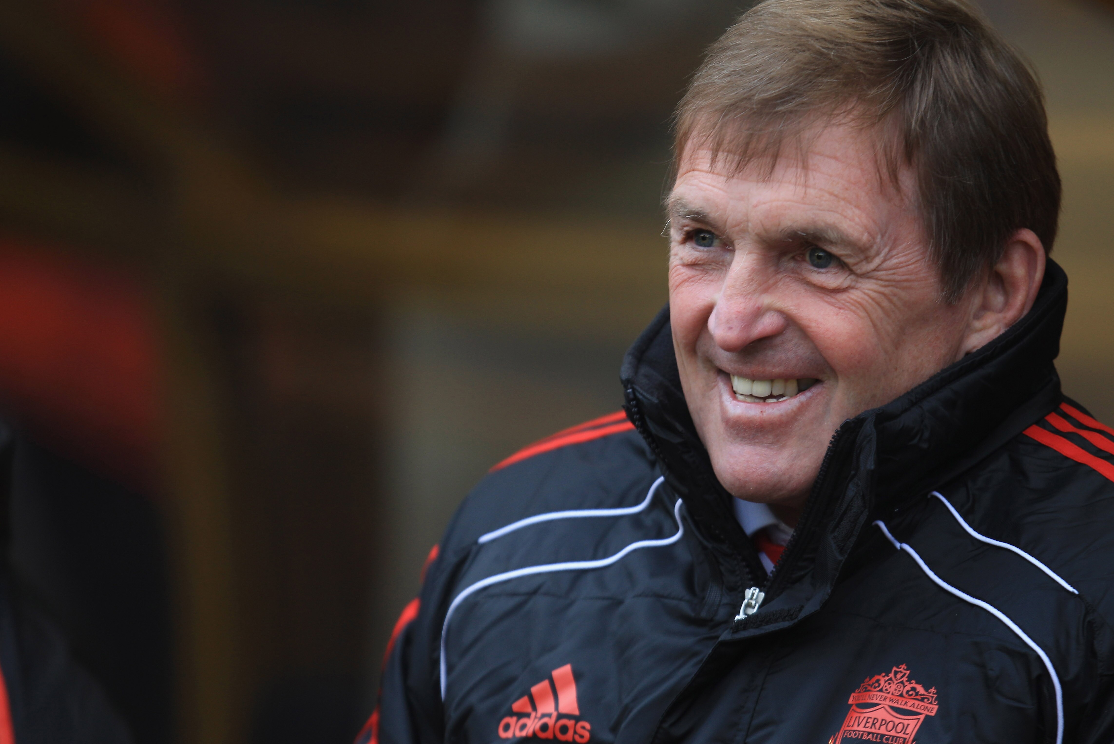 WOLVERHAMPTON, ENGLAND - JANUARY 22:  Kenny Dalglish the manager of Liverpool looks on during the Barclays Premier League match between Wolverhampton Wanderers and Liverpool at Molineux on January 22, 2011 in Wolverhampton, England.  (Photo by Mark Thomps