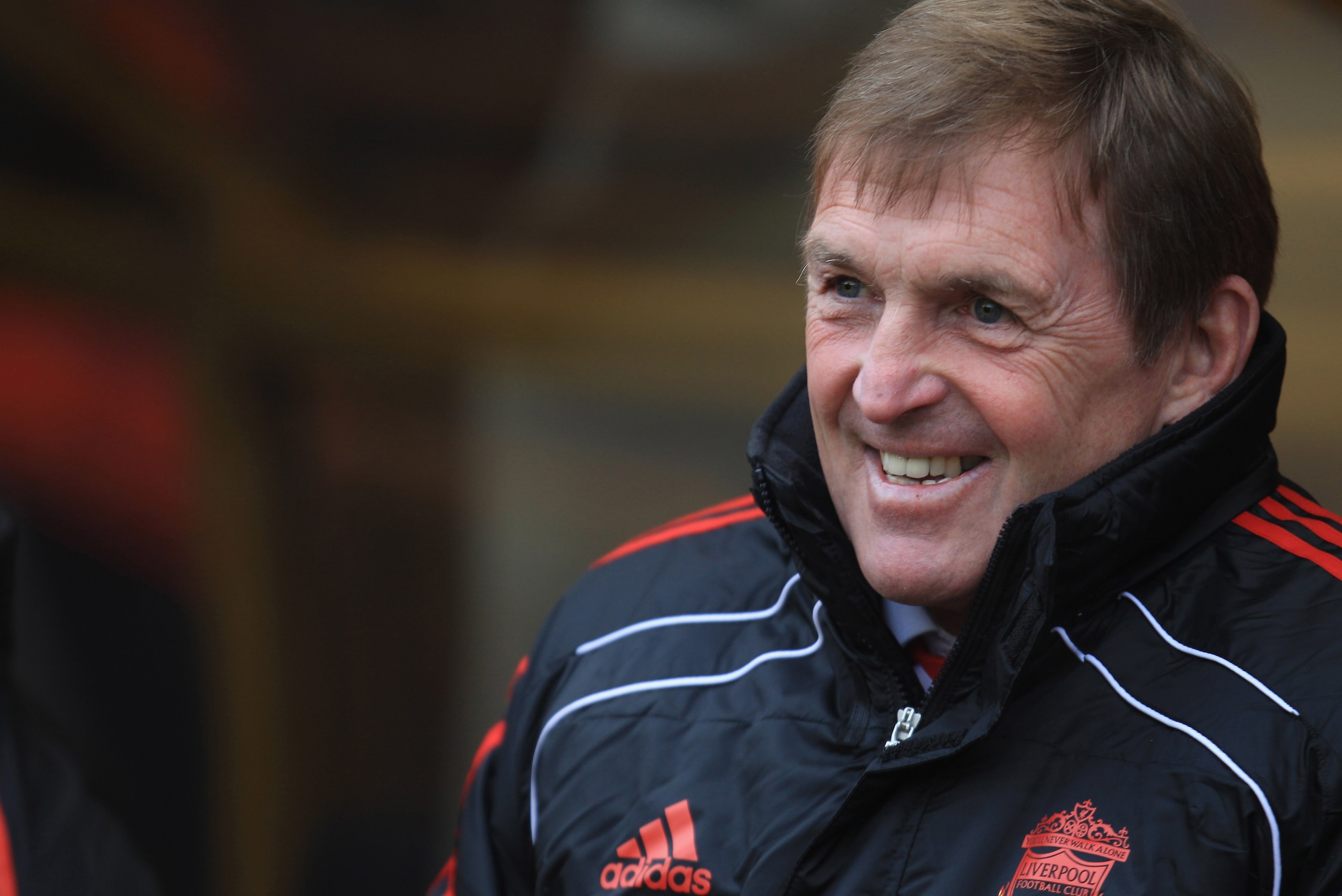 WOLVERHAMPTON, ENGLAND - JANUARY 22:  Kenny Dalglish the manager of Liverpool looks on during the Barclays Premier League match between Wolverhampton Wanderers and Liverpool at Molineux on January 22, 2011 in Wolverhampton, England.  (Photo by Mark Thomps