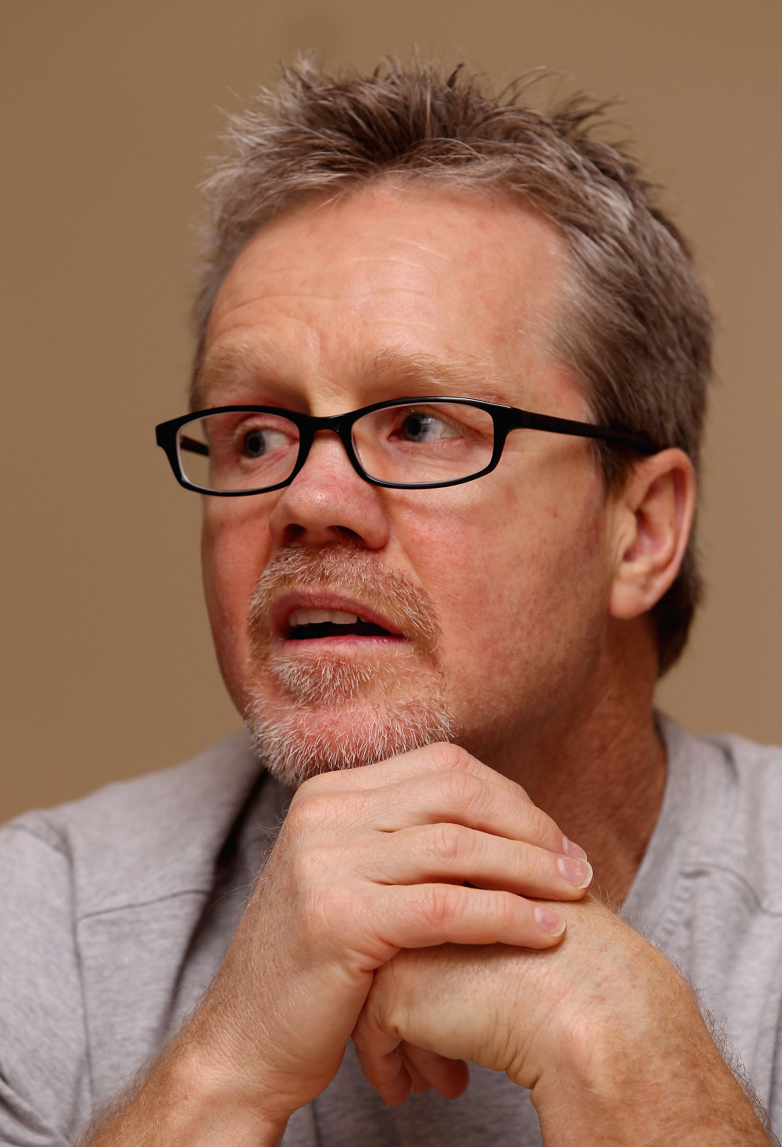 LAS VEGAS - DECEMBER 06: Trainer Freddie Roach talks to the media to preview the fight Amir Khan and Marcos Maidana on December 6, 2010 in Las Vegas, Nevada. (Photo by Scott Heavey/Getty Images) LAS VEGAS - DECEMBER 06: Trainer Freddie Roach talks to the media to preview the fight Amir Khan and Marcos Maidana on December 6, 2010 in Las Vegas, Nevada. (Photo by Scott Heavey/Getty Images)