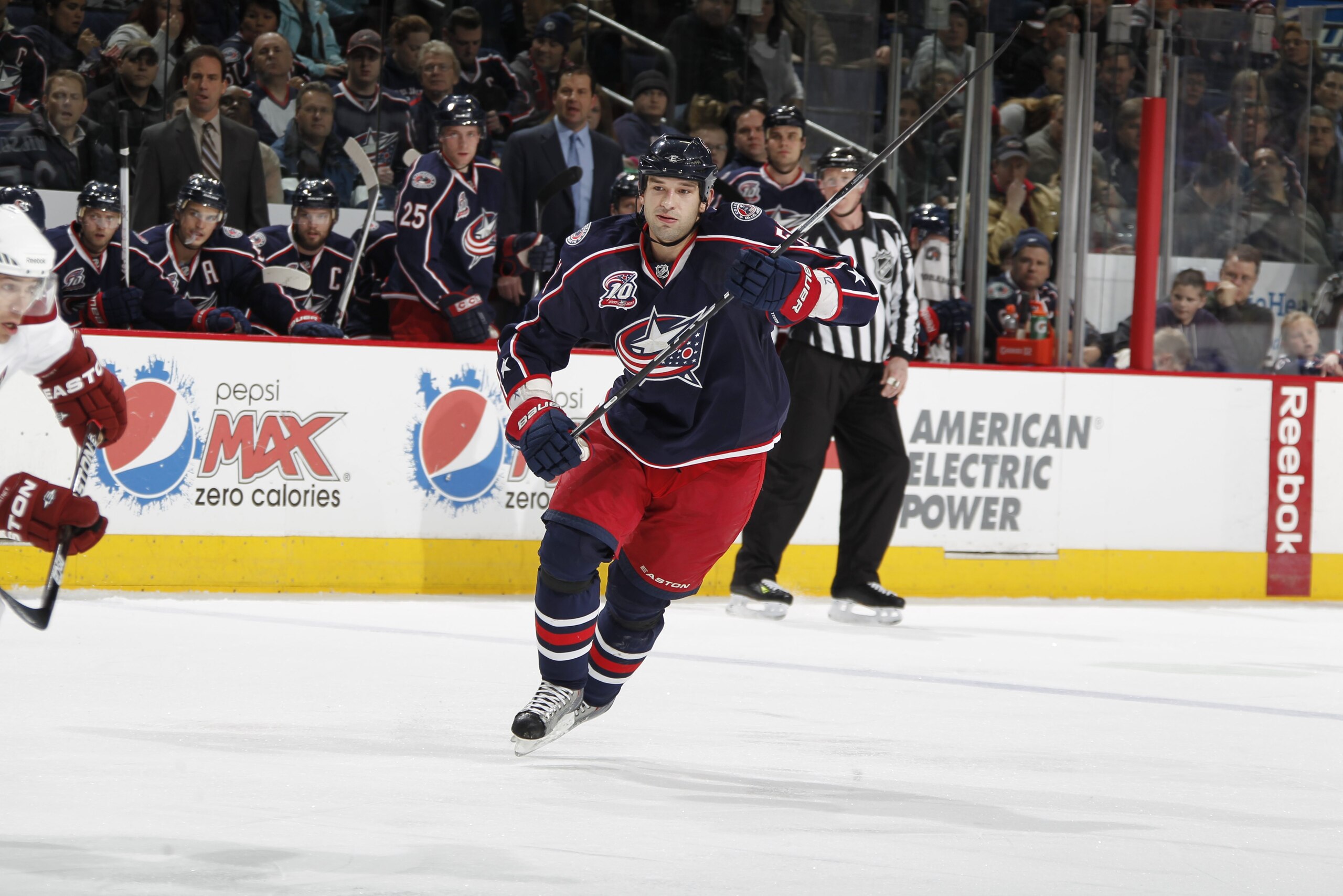 COLUMBUS, OH - JANUARY 11: Fedor Tyutin #51 of the Columbus Blue Jackets skates against the Phoenix Coyotes during a game on January 11, 2011 at the Nationwide Arena in Columbus, Ohio. (Photo by Gregory Shamus/Getty Images)