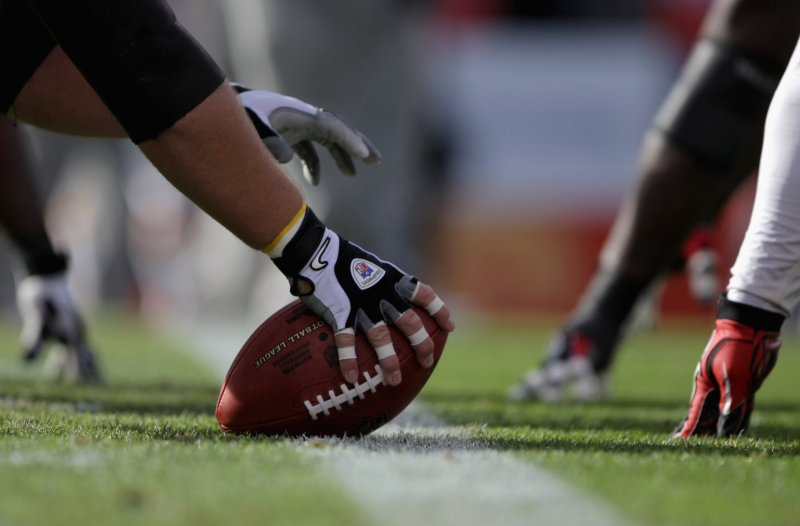DENVER - NOVEMBER 14: Detail of the ball as the Kansas City Chiefs warm up prior to facing the Denver Broncos at INVESCO Field at Mile High on November 14, 2010 in Denver, Colorado. The Broncos defeated the Chiefs 49-29. (Photo by Doug Pensinger/Getty I DENVER - NOVEMBER 14: Detail of the ball as the Kansas City Chiefs warm up prior to facing the Denver Broncos at INVESCO Field at Mile High on November 14, 2010 in Denver, Colorado. The Broncos defeated the Chiefs 49-29. (Photo by Doug Pensinger/Getty I