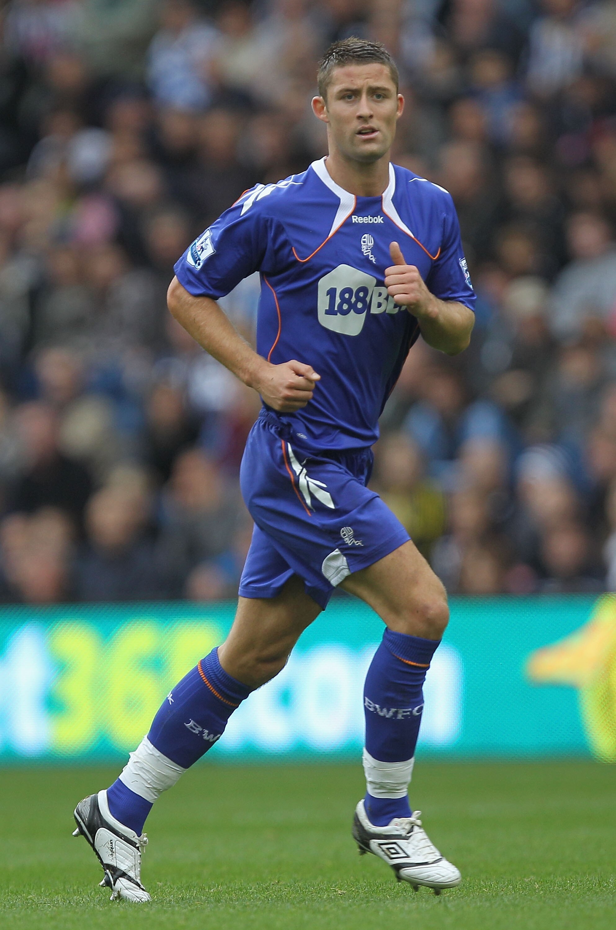 WEST BROMWICH, ENGLAND - OCTOBER 02:  Gary Cahill of Bolton in action during the Barclays Premier League match between West Bromwich Albion and Bolton Wanderers at The Hawthorns on October 2, 2010 in West Bromwich, England.  (Photo by Hamish Blair/Getty I
