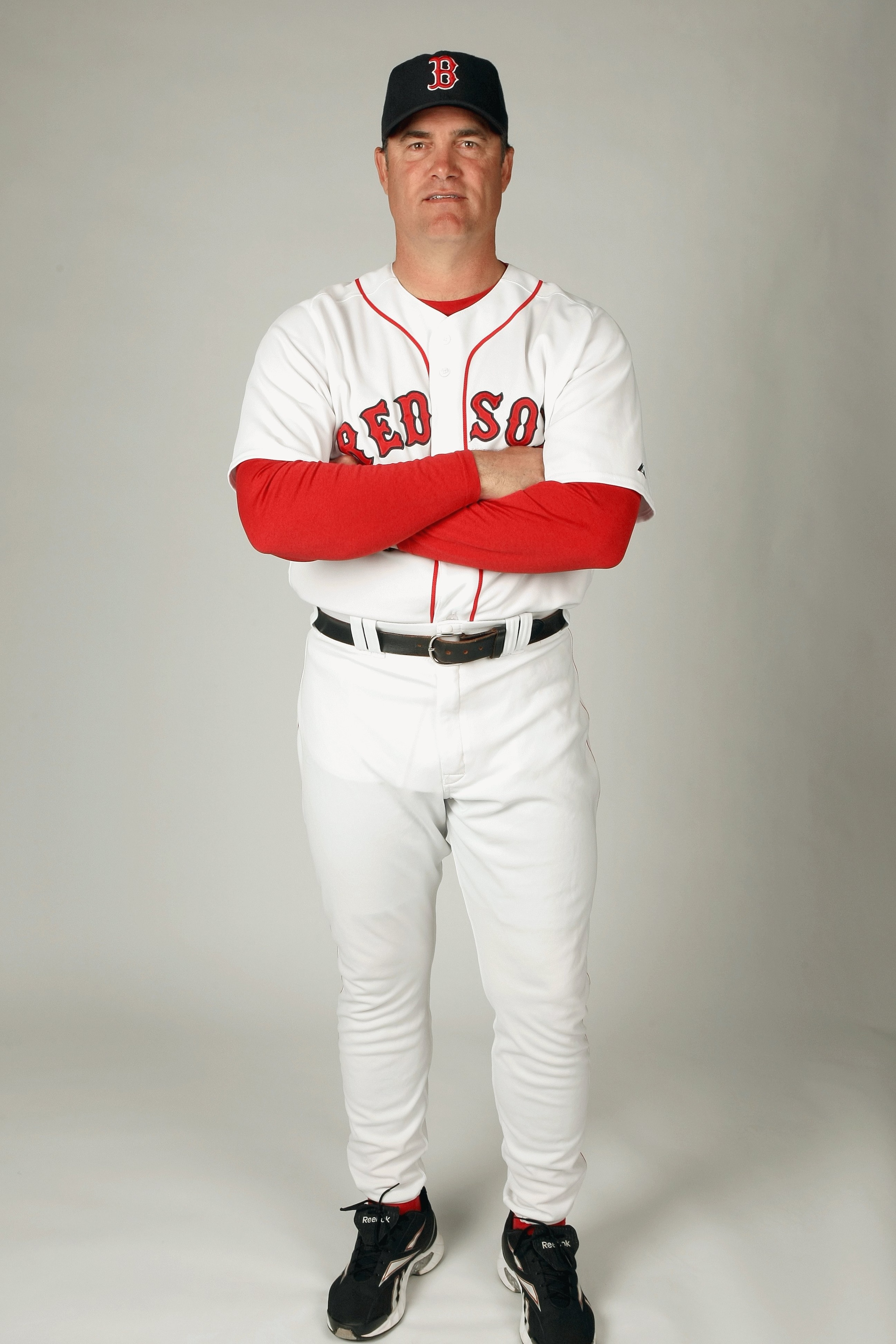 FORT MYERS,FLORIDA - FEBRUARY 22:  John Farrell #52 of the Boston Red Sox poses during photo day at the Red Sox spring training complex on February 22, 2009 in Fort Myers, Florida. (Photo by: Nick Laham/Getty Images)