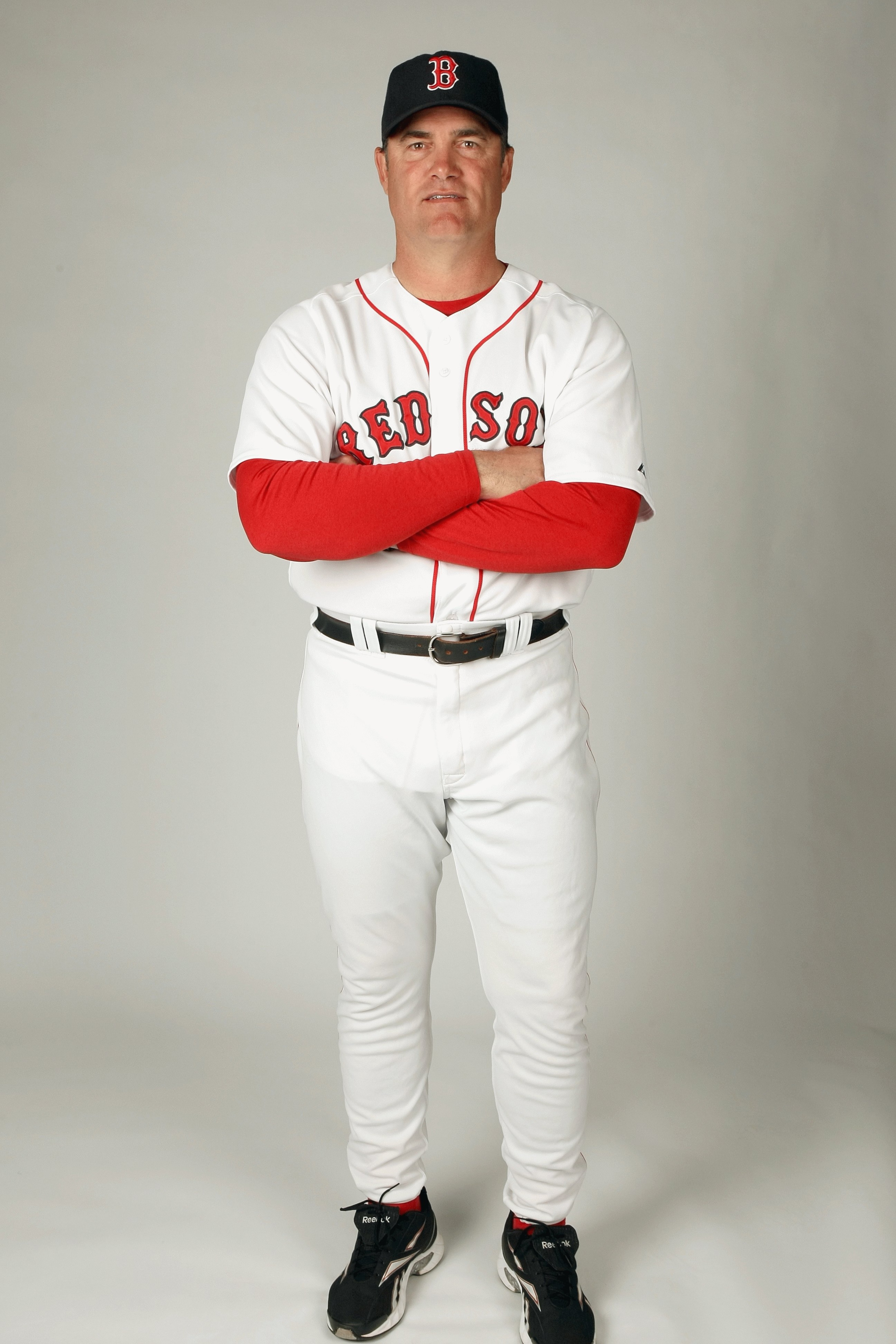 FORT MYERS,FLORIDA - FEBRUARY 22:  John Farrell #52 of the Boston Red Sox poses during photo day at the Red Sox spring training complex on February 22, 2009 in Fort Myers, Florida. (Photo by: Nick Laham/Getty Images)