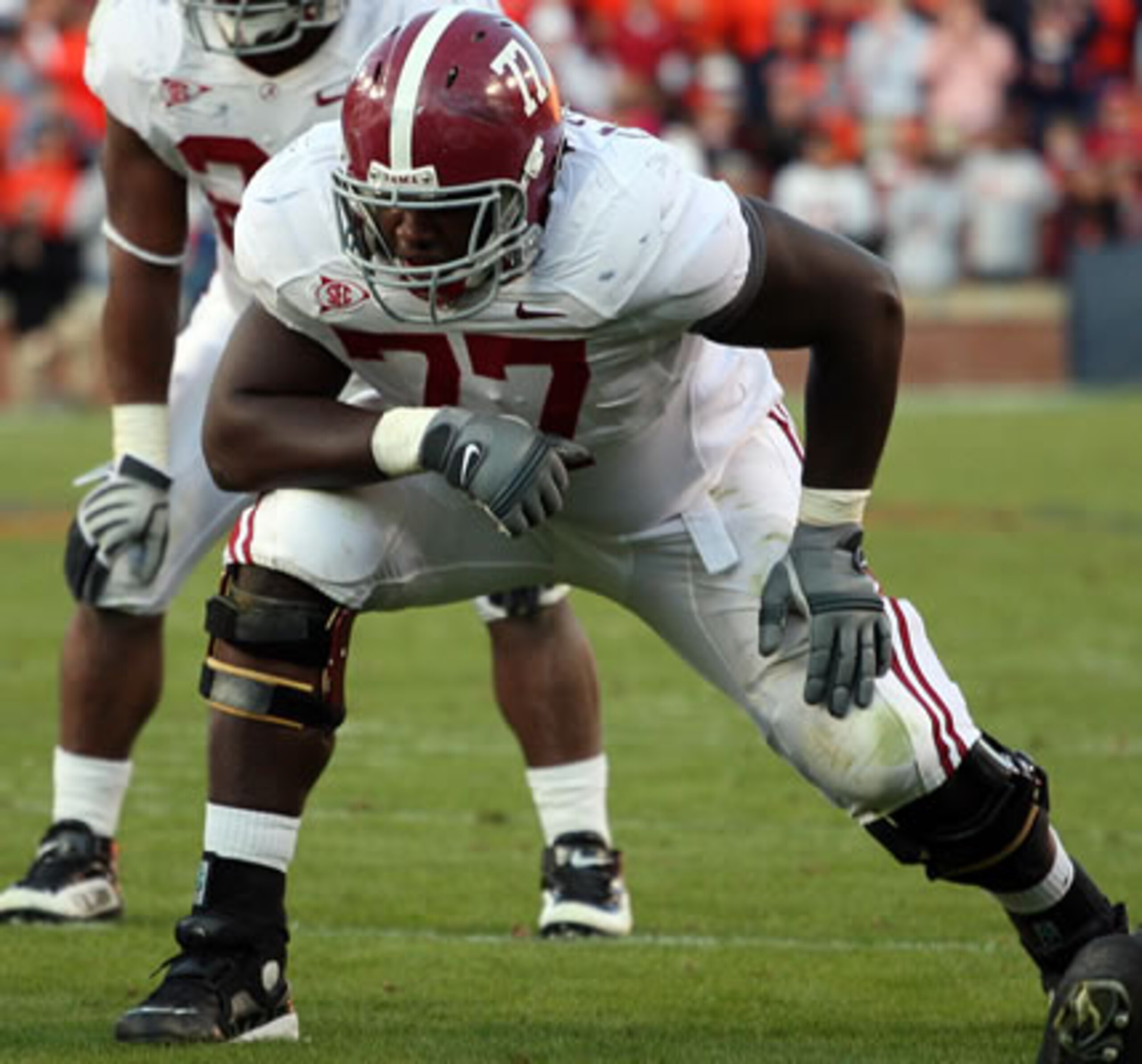 James Carpenter anchored one of the best offensive lines in college football at Alabama. James Carpenter anchored one of the best offensive lines in college football at Alabama.