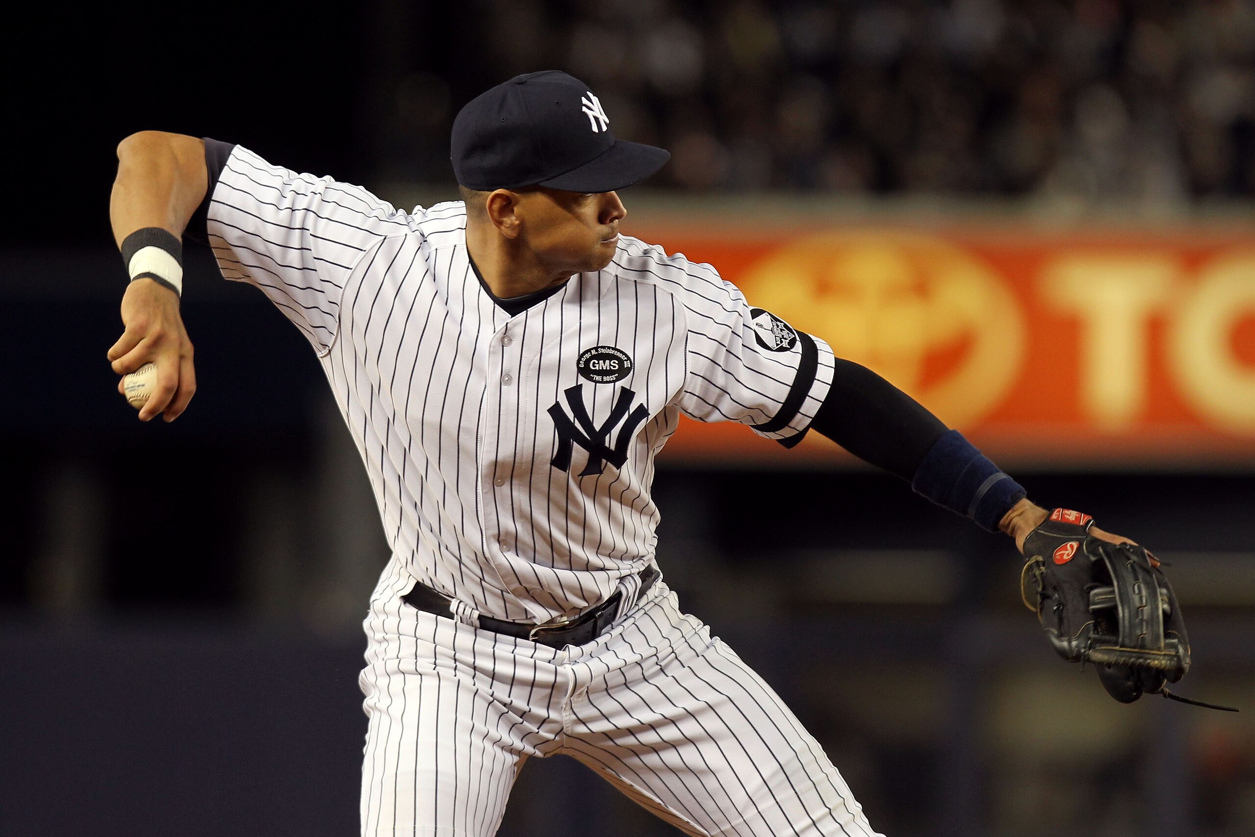 NEW YORK - OCTOBER 18:  Alex Rodriguez #13 of the New York Yankees warms up against the Texas Rangers in Game Three of the ALCS during the 2010 MLB Playoffs at Yankee Stadium on October 18, 2010 in New York, New York.  (Photo by Nick Laham/Getty Images)