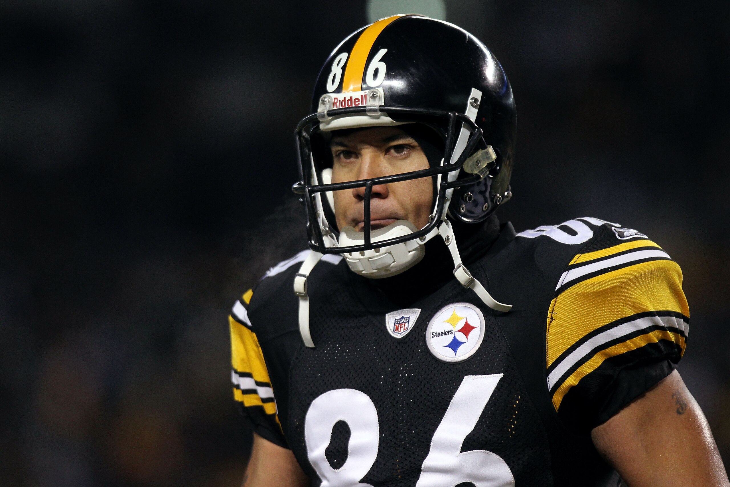 PITTSBURGH, PA - JANUARY 23: Hines Ward #86 of the Pittsburgh Steelers warms up prior to their 2011 AFC Championship game against the New York Jets at Heinz Field on January 23, 2011 in Pittsburgh, Pennsylvania. (Photo by Nick Laham/Getty Images) PITTSBURGH, PA - JANUARY 23: Hines Ward #86 of the Pittsburgh Steelers warms up prior to their 2011 AFC Championship game against the New York Jets at Heinz Field on January 23, 2011 in Pittsburgh, Pennsylvania. (Photo by Nick Laham/Getty Images)