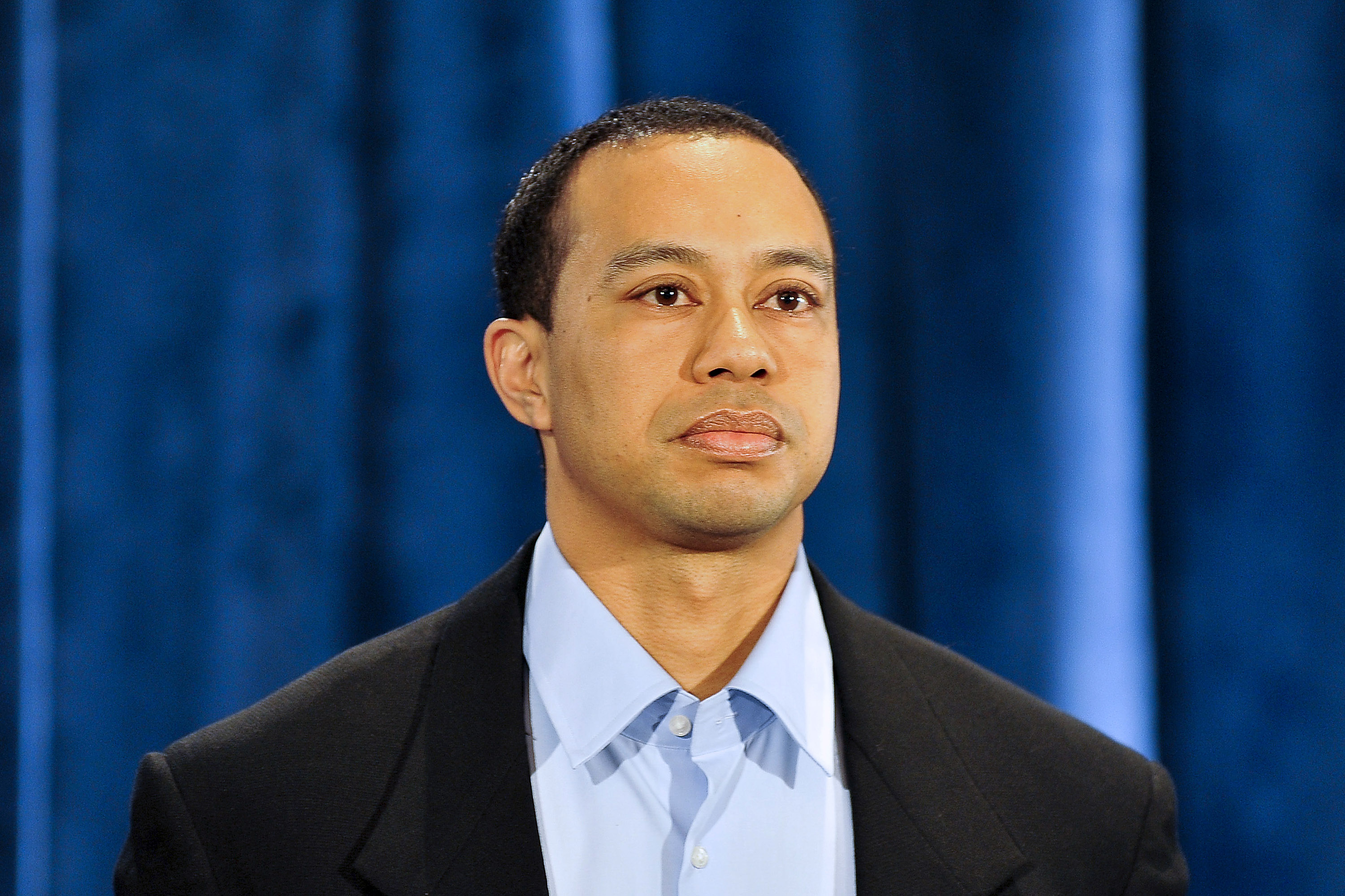 PONTE VEDRA BEACH, FL - FEBRUARY 19:  Tiger Woods makes a statement from the Sunset Room on the second floor of the TPC Sawgrass, home of the PGA Tour on February 19, 2010 in Ponte Vedra Beach, Florida. Woods publicly admitted to cheating on his wife Elin