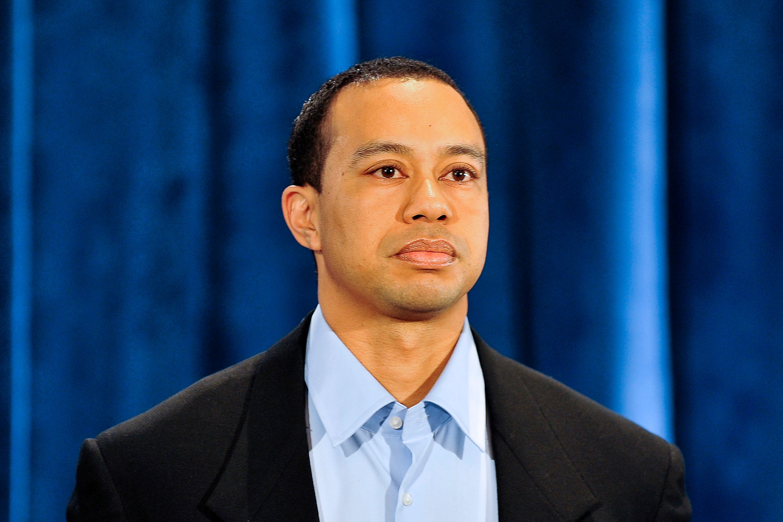 PONTE VEDRA BEACH, FL - FEBRUARY 19:  Tiger Woods makes a statement from the Sunset Room on the second floor of the TPC Sawgrass, home of the PGA Tour on February 19, 2010 in Ponte Vedra Beach, Florida. Woods publicly admitted to cheating on his wife Elin