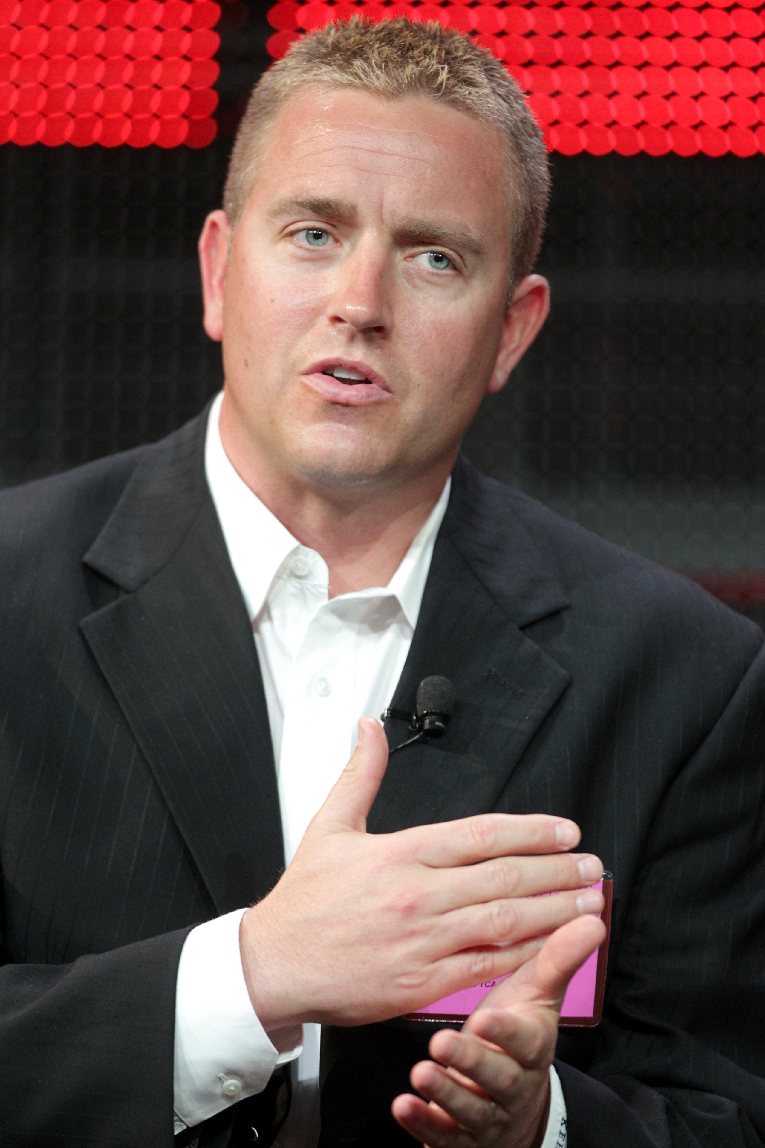 PASADENA, CA - JANUARY 05: Broadcaster Kirk Herbstreit speaks onstage during the 'BCS Title Game' panel at the ESPN portion of the 2011 Winter TCA press tour held at the Langham Hotel on January 5, 2011 in Pasadena, California. (Photo by Frederick M. Br PASADENA, CA - JANUARY 05: Broadcaster Kirk Herbstreit speaks onstage during the 'BCS Title Game' panel at the ESPN portion of the 2011 Winter TCA press tour held at the Langham Hotel on January 5, 2011 in Pasadena, California. (Photo by Frederick M. Br