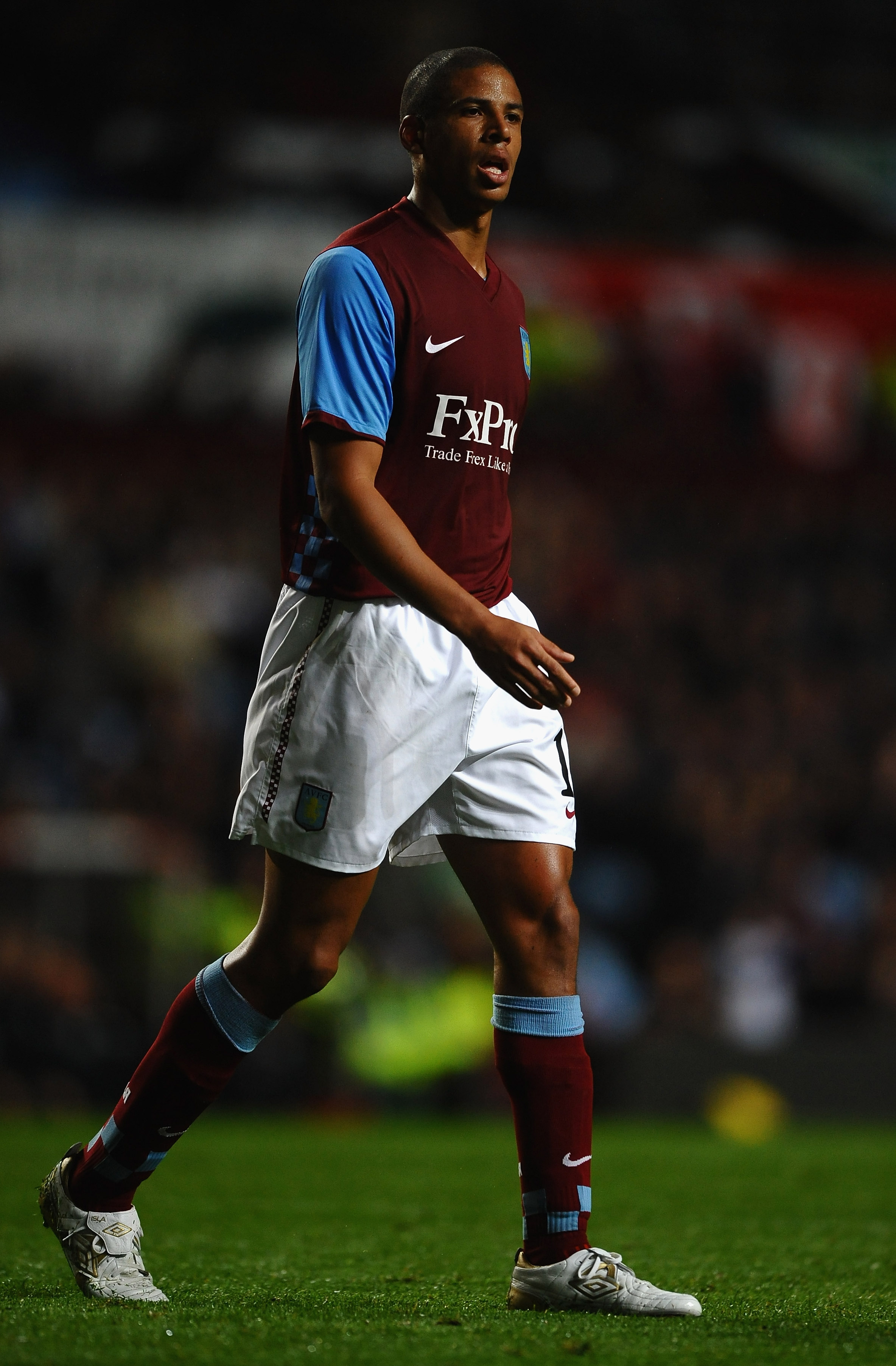BIRMINGHAM, ENGLAND - AUGUST 26: Curtis Davies of Aston Villa during the UEFA Cup Play Off second leg match between Aston Villa and SK Rapid Vienna at Villa Park on August 26, 2010 in Birmingham, England.  (Photo by Laurence Griffiths/Getty Images)