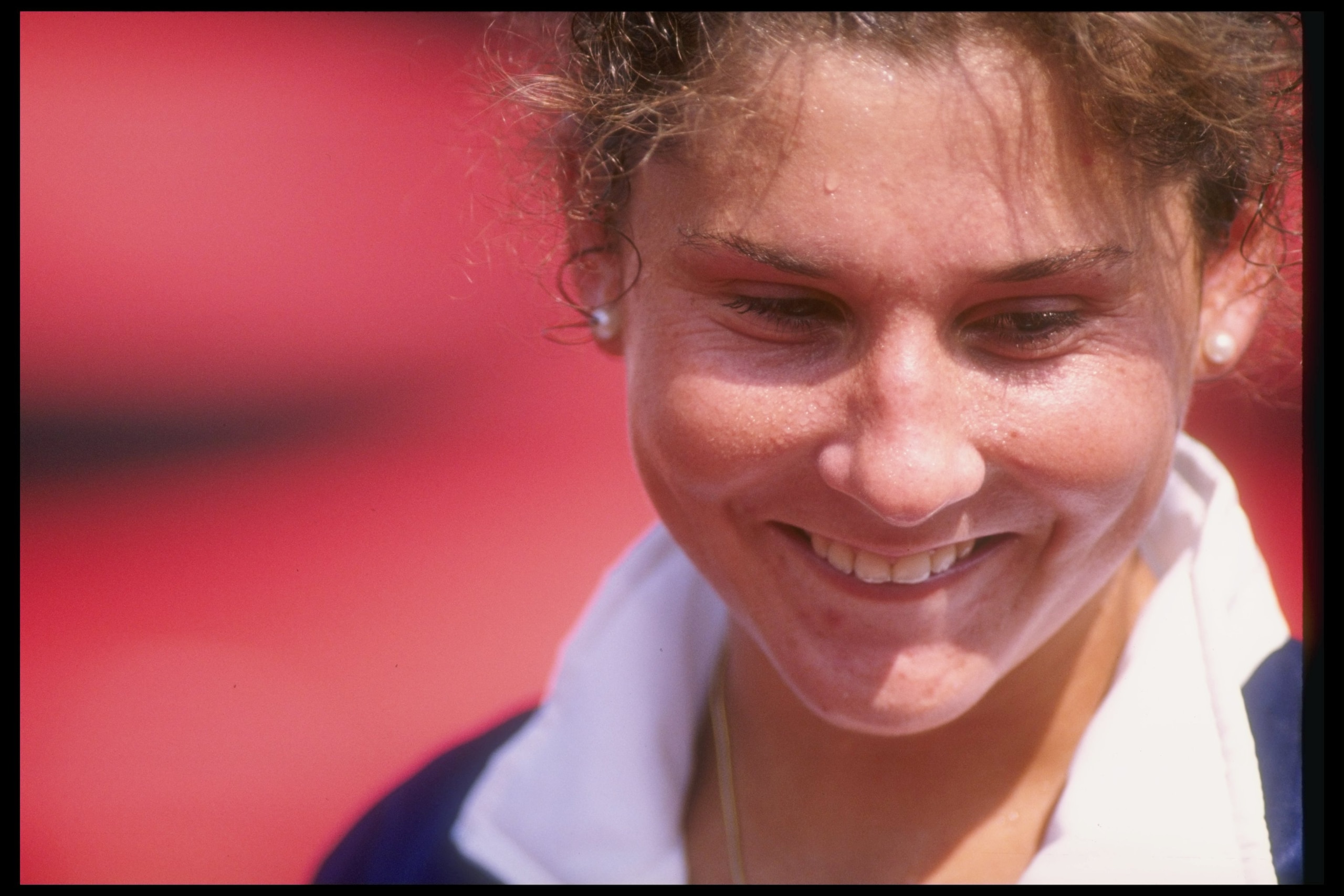 20 Aug 1995: Monica Seles of Yugoslavia looks on during her match against Amanda Coetzer of South Africa in the Canadian Open. Seles won the match. Mandatory Credit: Matthew Stockman /Allsport 20 Aug 1995: Monica Seles of Yugoslavia looks on during her match against Amanda Coetzer of South Africa in the Canadian Open. Seles won the match. Mandatory Credit: Matthew Stockman /Allsport