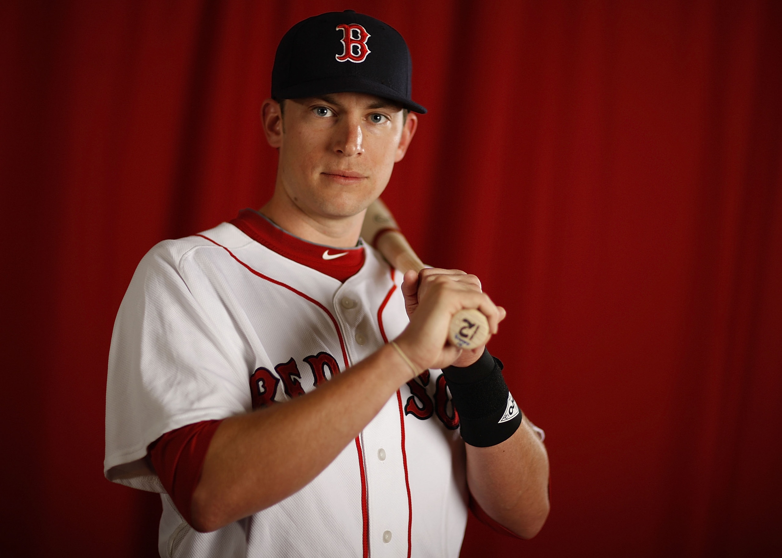 FT. MYERS, FL - FEBRUARY 28:  Jed Lowrie #12 of the Boston Red Sox poses during photo day at the Boston Red Sox Spring Training practice facility on February 28, 2010 in Ft. Myers, Florida.  (Photo by Gregory Shamus/Getty Images)