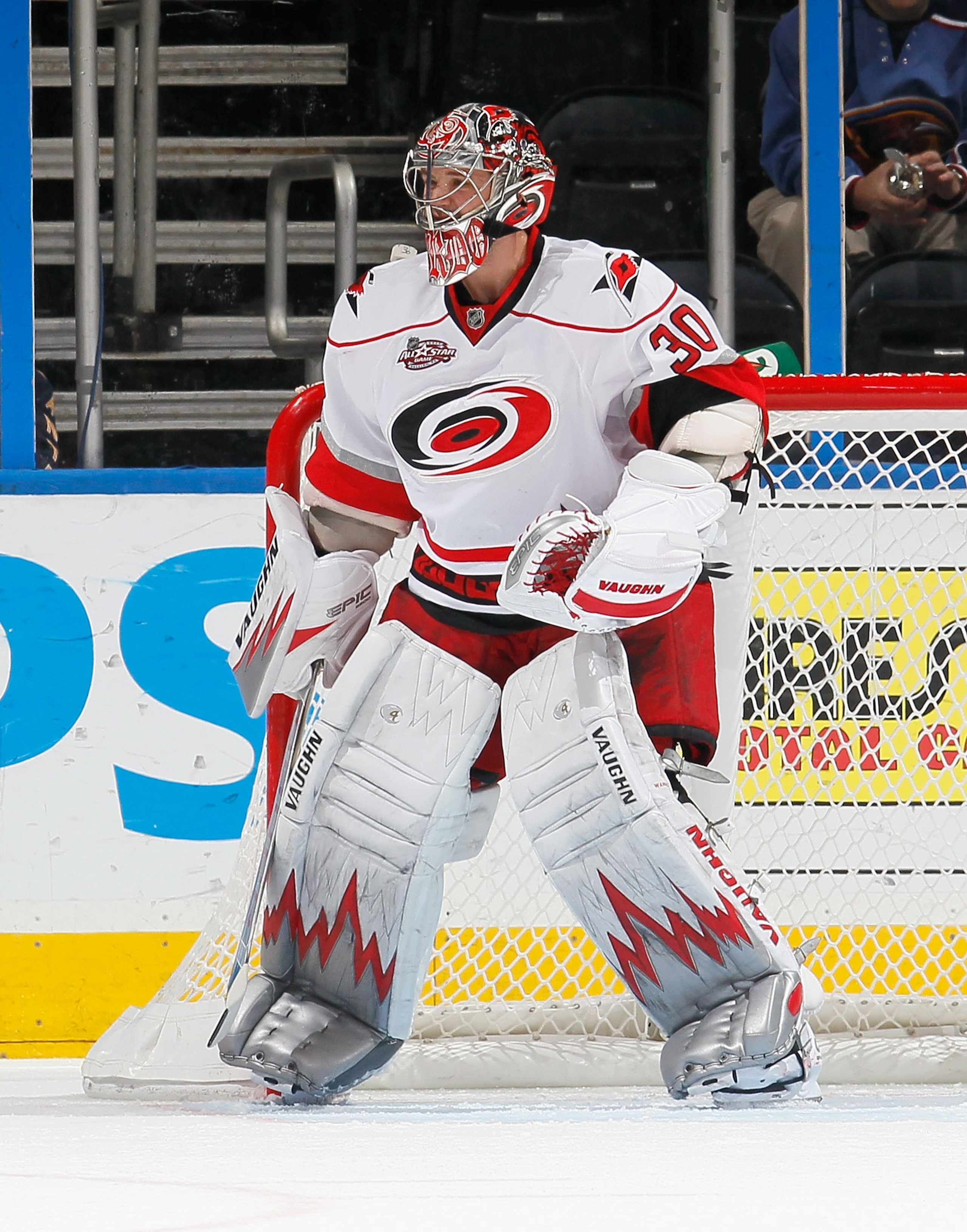 ATLANTA, GA - DECEMBER 16:  Goaltender Cam Ward #30 of the Carolina Hurricanes against the Atlanta Thrashers at Philips Arena on December 16, 2010 in Atlanta, Georgia.  (Photo by Kevin C. Cox/Getty Images)