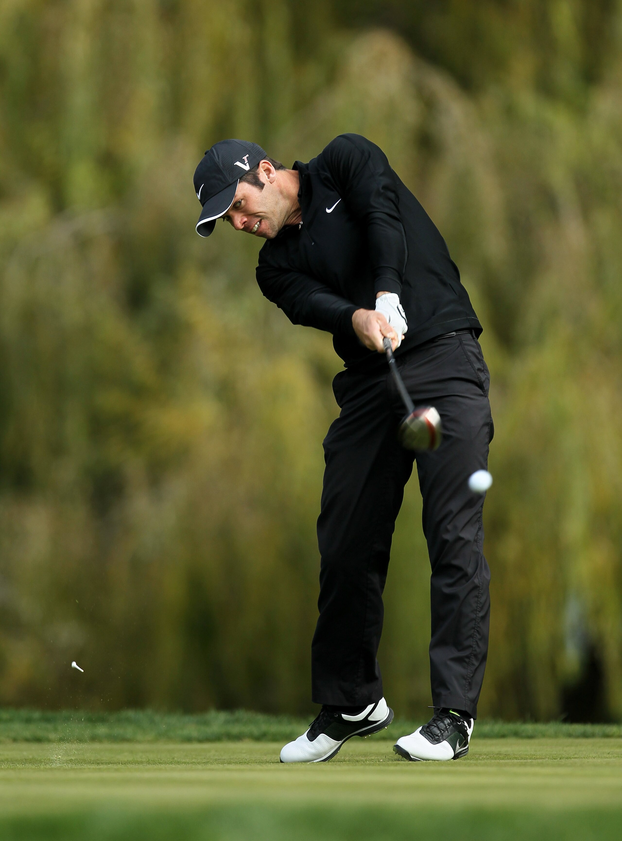THOUSAND OAKS, CA - DECEMBER 04:  Paul Casey of England hits his tee shot on the fifth hole during round three of the Chevron World Challenge at Sherwood Country Club on December 4, 2010 in Thousand Oaks, California.  (Photo by Stephen Dunn/Getty Images)