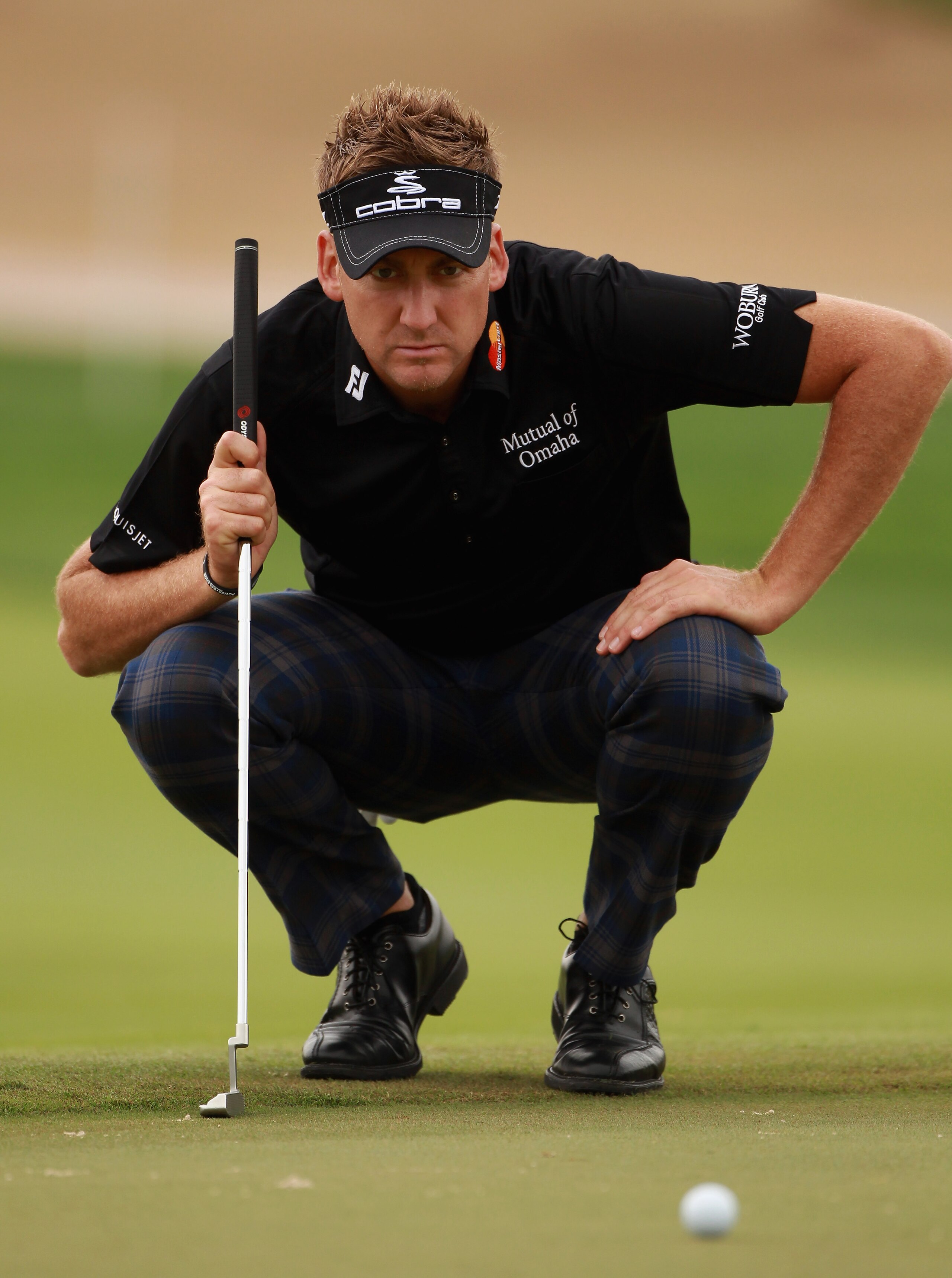 ABU DHABI, UNITED ARAB EMIRATES - JANUARY 21:  Ian Poulter of England in action during the second round of The Abu Dhabi HSBC Golf Championship at Abu Dhabi Golf Club on January 21, 2011 in Abu Dhabi, United Arab Emirates.  (Photo by Andrew Redington/Gett