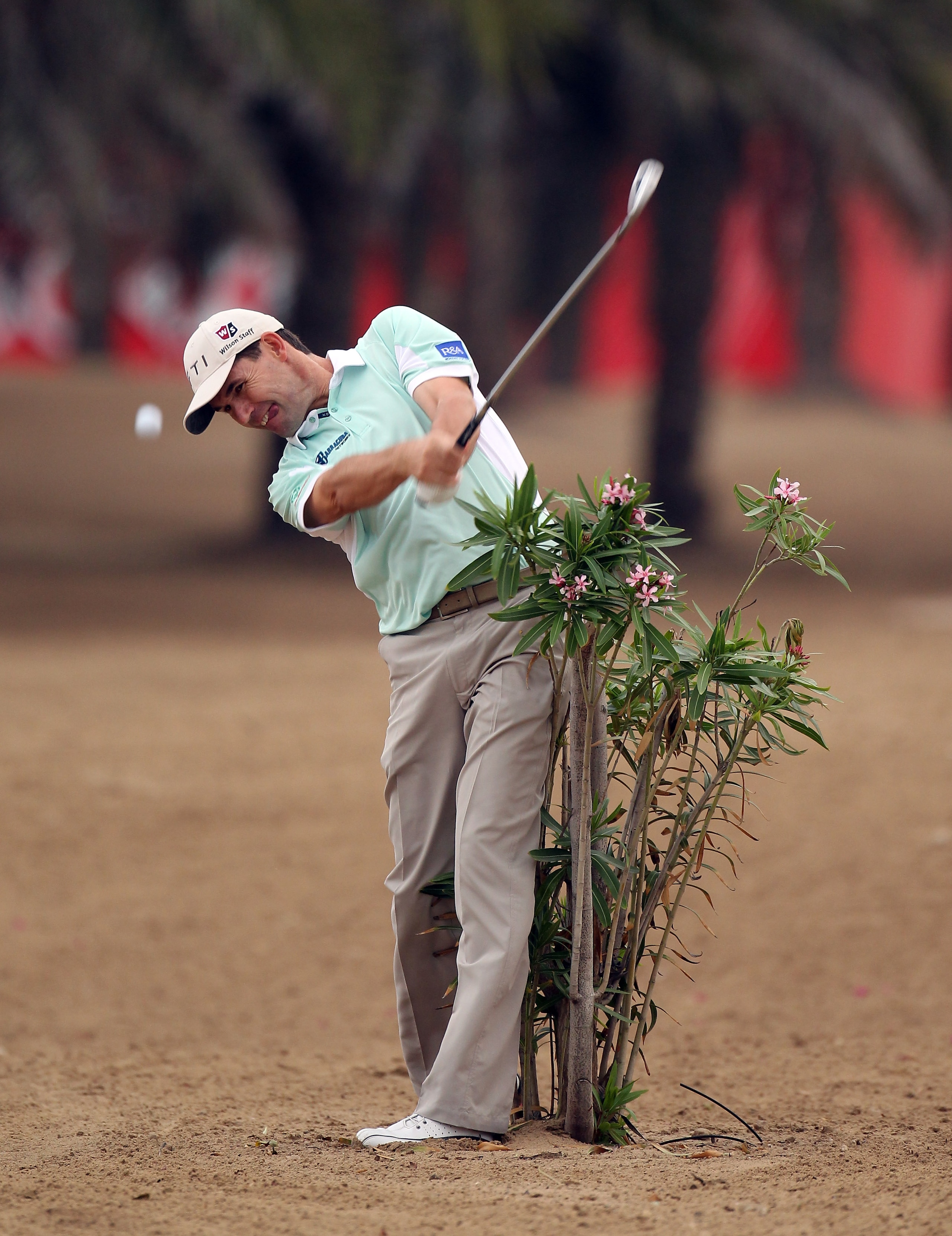 ABU DHABI, UNITED ARAB EMIRATES - JANUARY 20:  Padraig Harrington of Ireland during the first round of the Abu Dhabi HSBC Golf Championship at the Abu Dhabi Golf Club on January 20, 2011 in Abu Dhabi, United Arab Emirates.  (Photo by Ross Kinnaird/Getty I