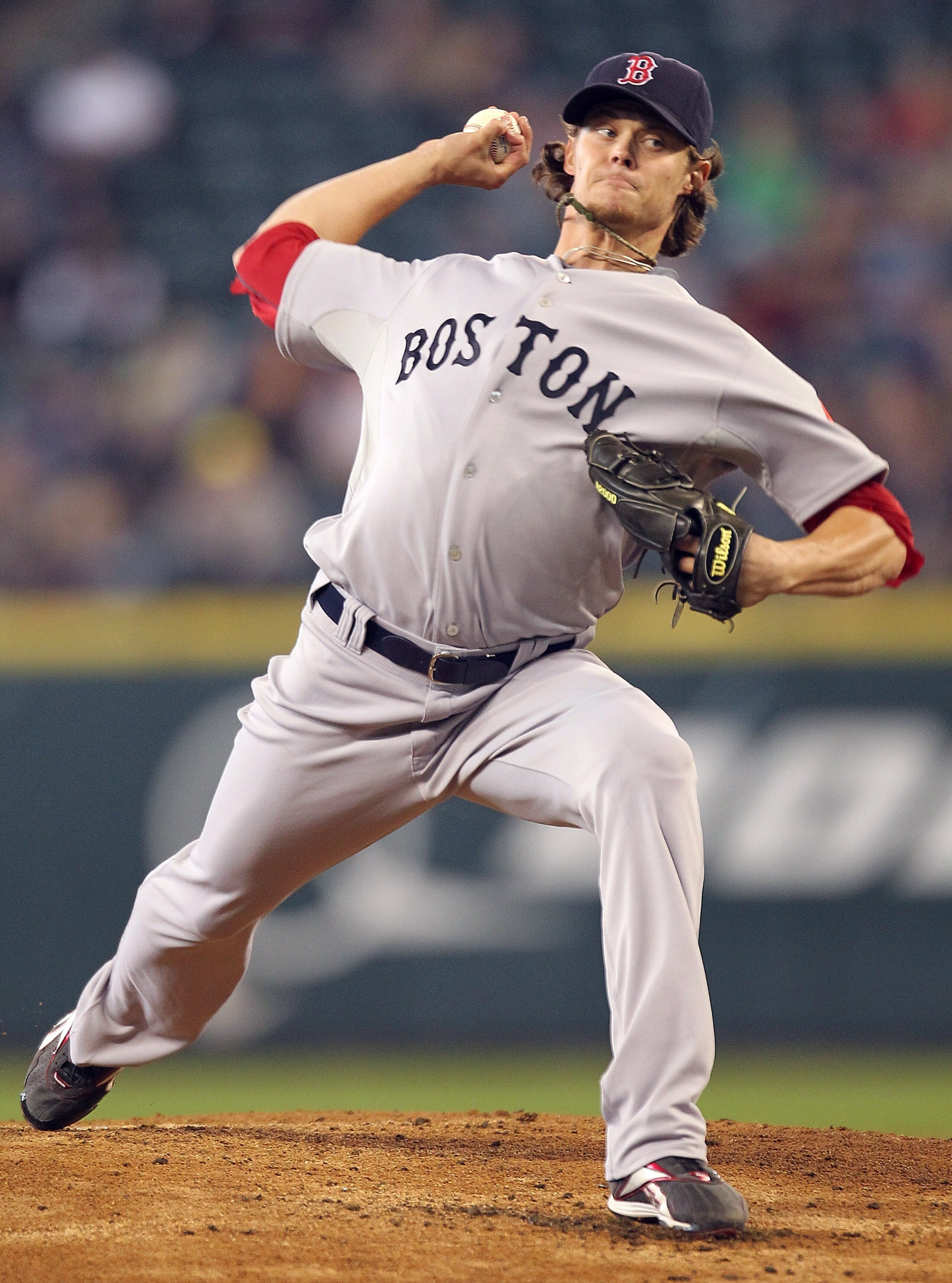 SEATTLE - SEPTEMBER 15:  Starting pitcher Clay Buchholz #11 of the Boston Red Sox pitches against the Seattle Mariners at Safeco Field on September 15, 2010 in Seattle, Washington. (Photo by Otto Greule Jr/Getty Images)