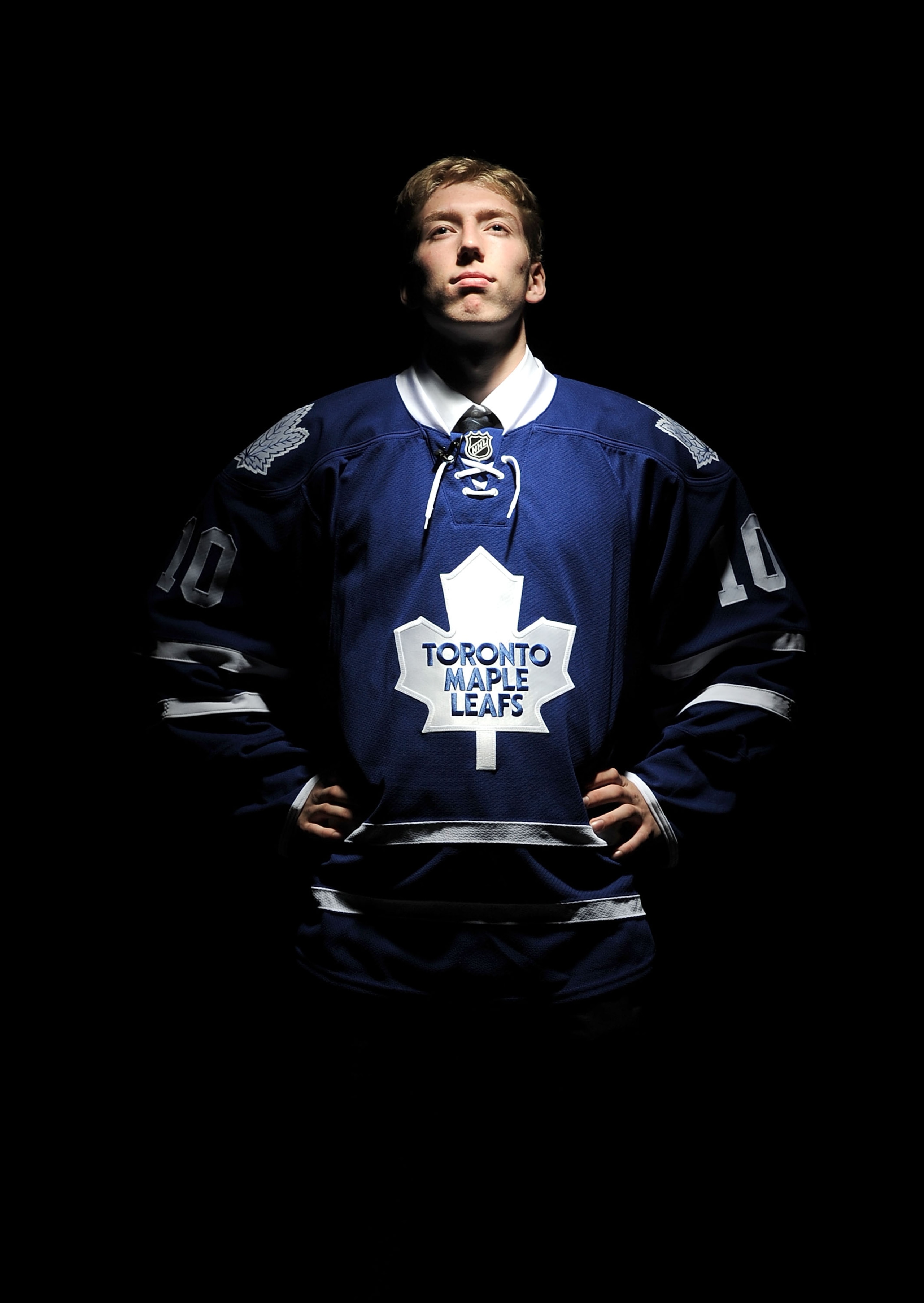 LOS ANGELES, CA - JUNE 26:  Sam Carrick, drafted in the fifth round by the Toronto Maple Leafs, poses for a portrait during the 2010 NHL Entry Draft at Staples Center on June 26, 2010 in Los Angeles, California.  (Photo by Harry How/Getty Images)
