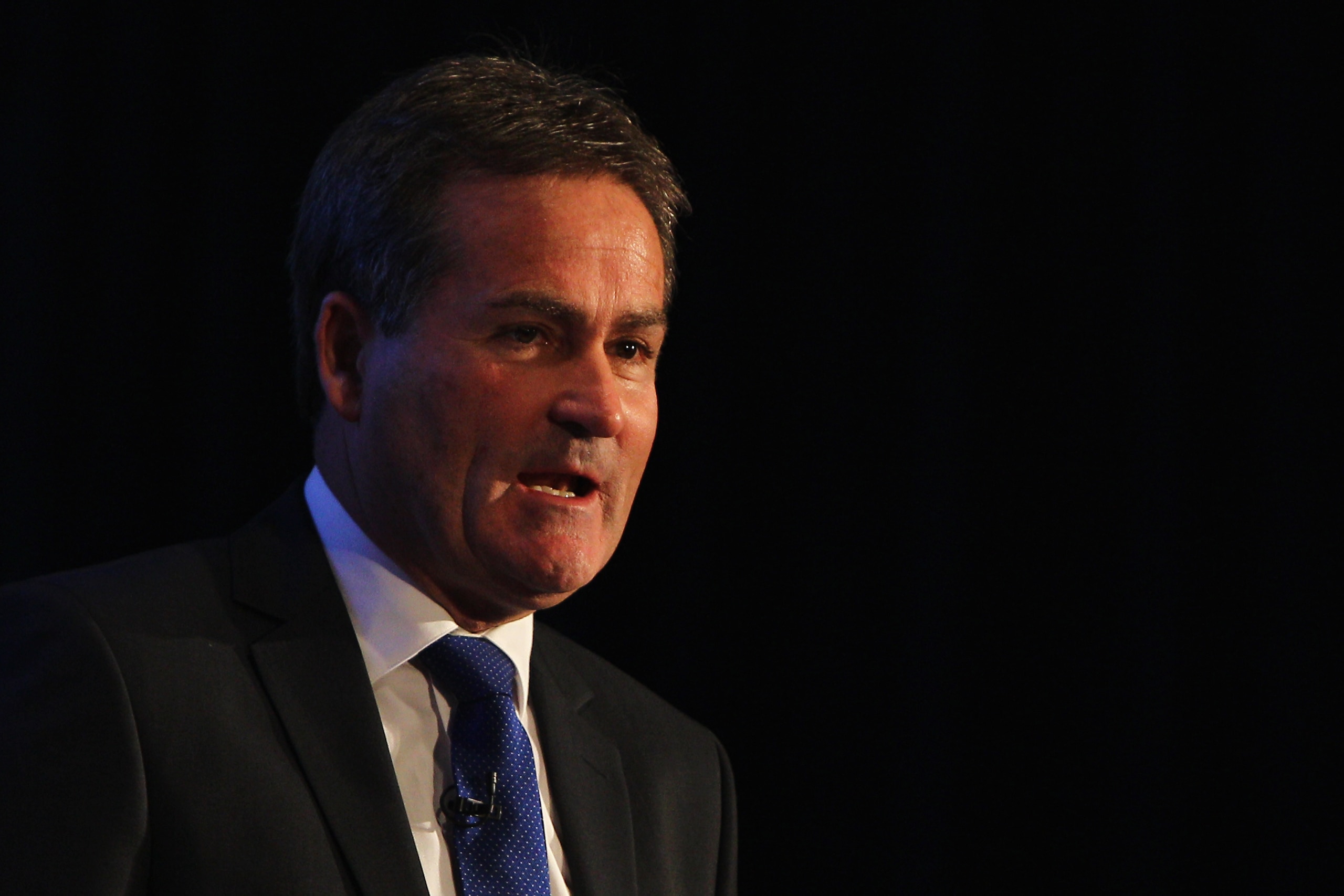 LONDON, ENGLAND - NOVEMBER 25:  Richard Keys speaks at the UEFA Champions League Final 2011 Design Launch at Wembley Stadium on November 25, 2010 in London, England.  (Photo by Dean Mouhtaropoulos/Getty Images)